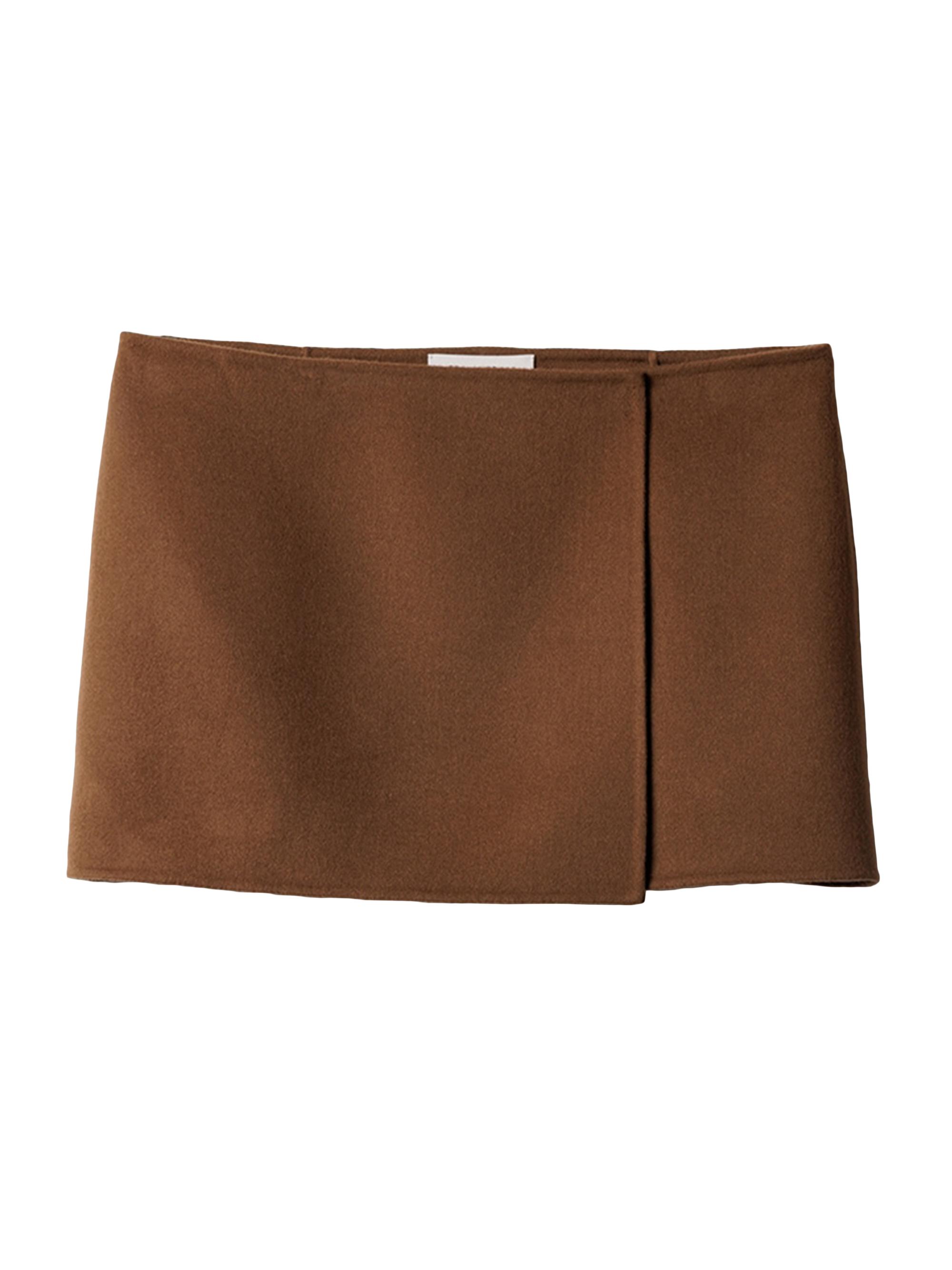 Miu Miu Women's Double Cashmere Miniskirt - Brown