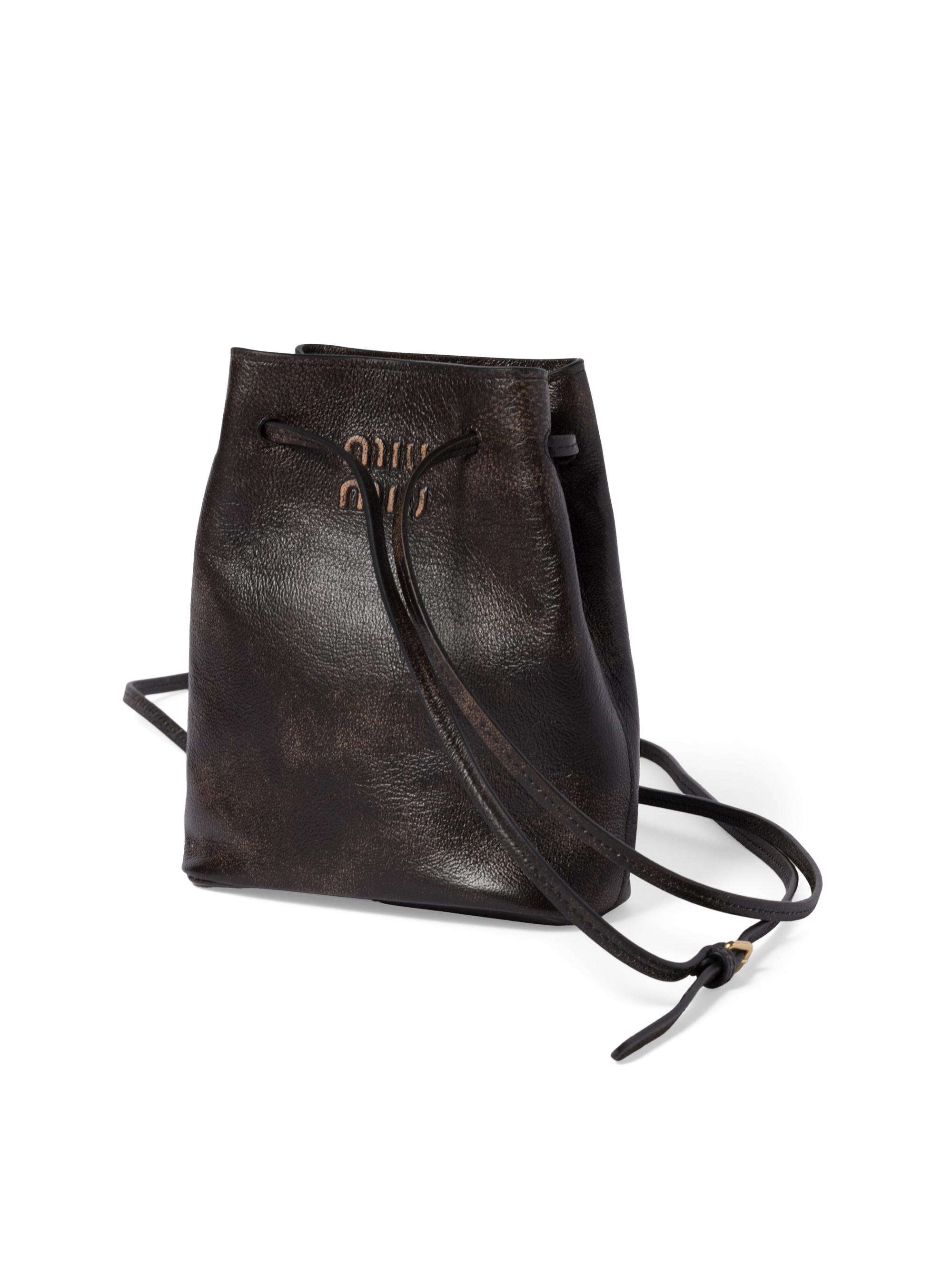 Miu Miu Nappa Leather Pouch | Saks Fifth Avenue