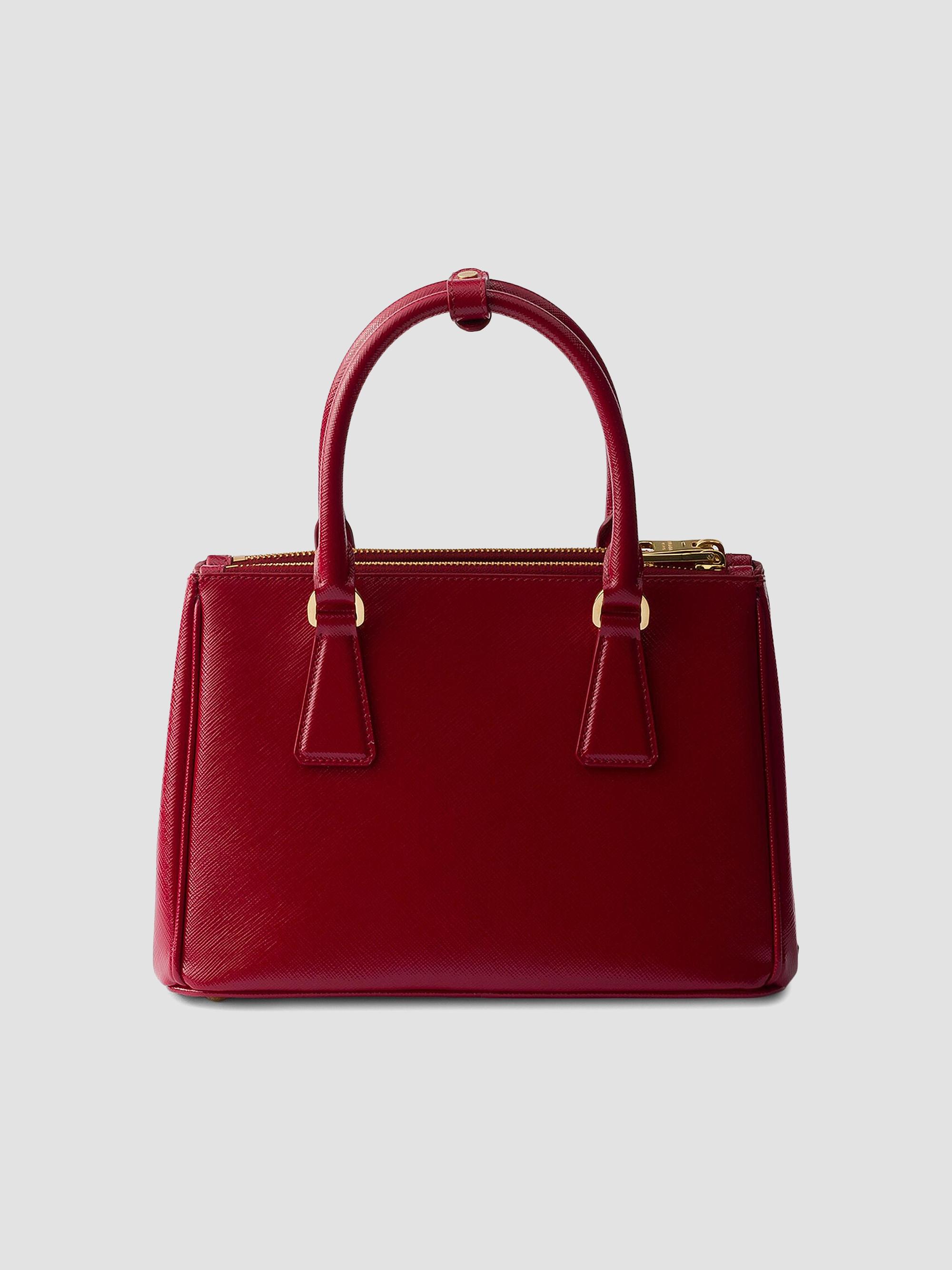 Prada Women's Galleria  Saffiano Leather Top Handle Bag - Red | Thumbnail 3