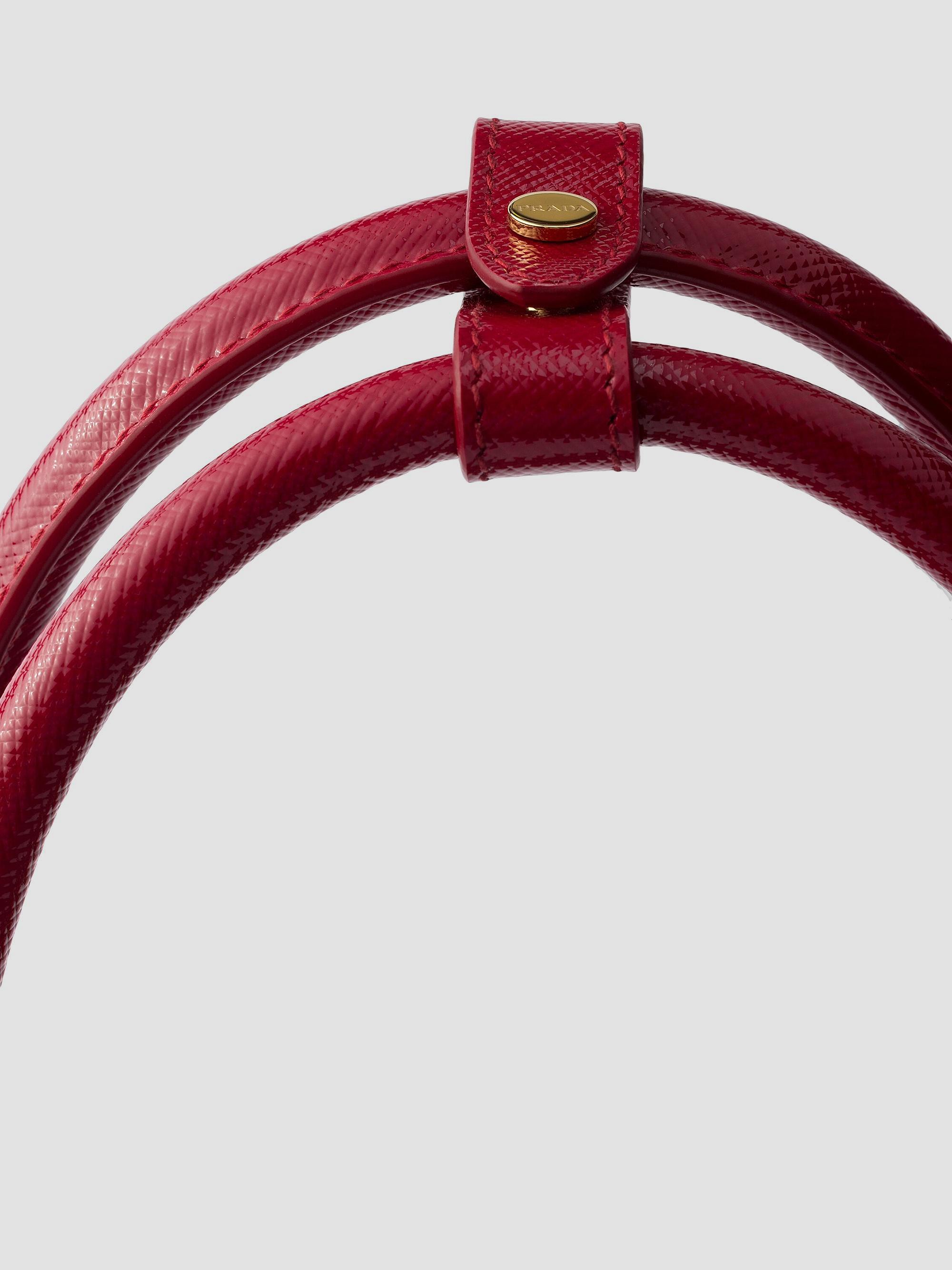 Prada Women's Galleria  Saffiano Leather Top Handle Bag - Red | Thumbnail 5