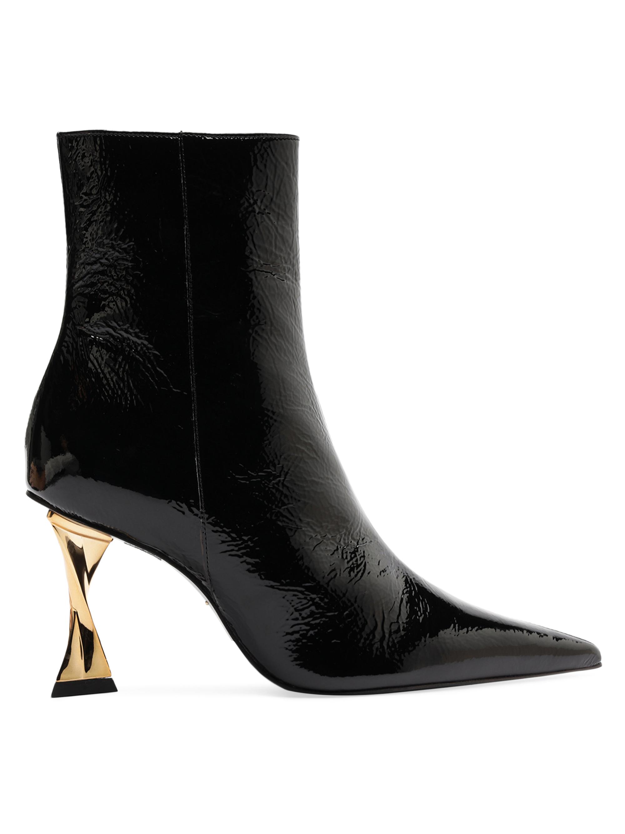 Schutz Women's Elisha 0MM Patent Leather Ankle Boots - Black