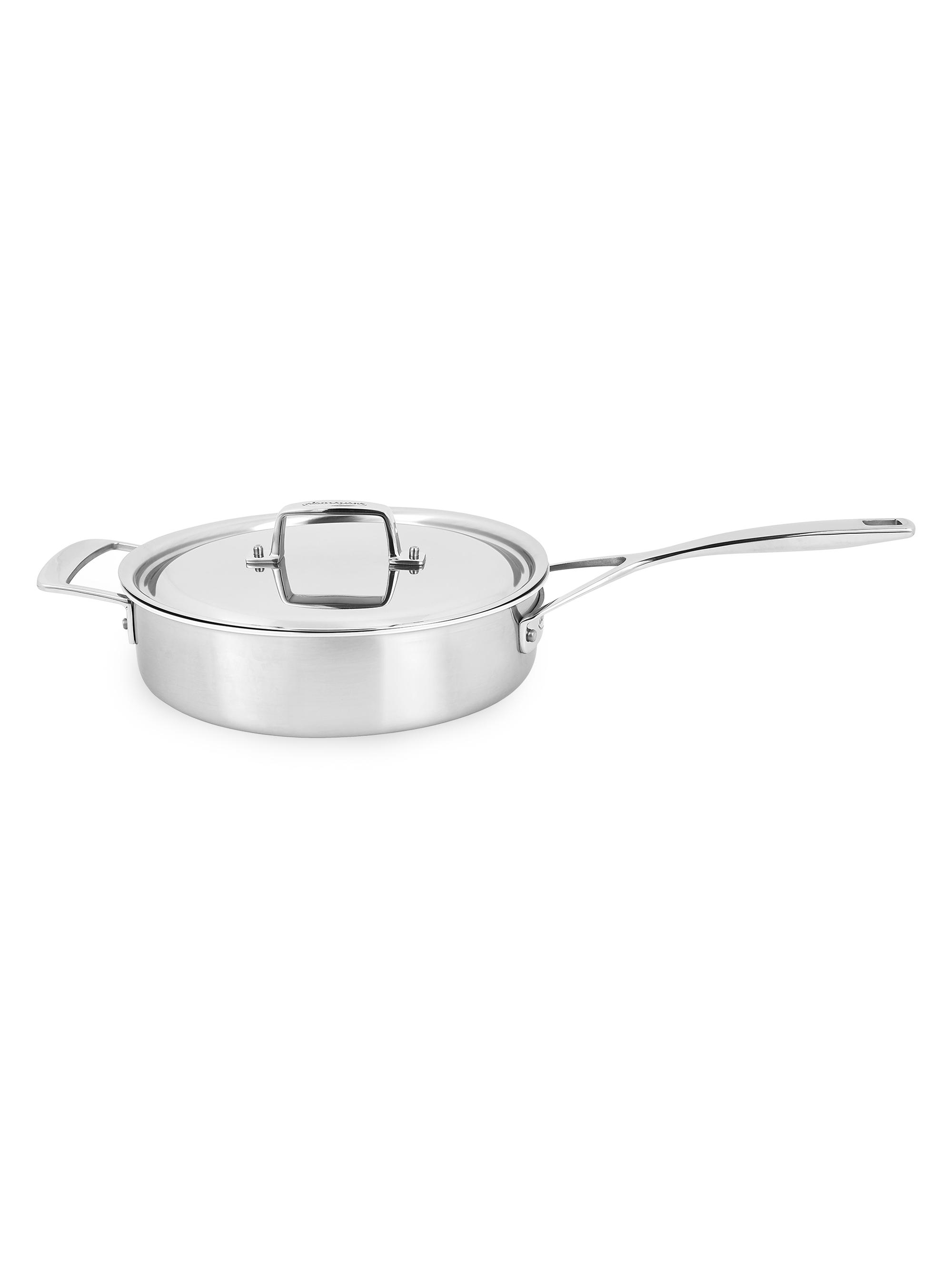 Demeyere Essential 5-Ply 3-Quart Stainless Steel Saute Pan with Lid - Stainless Steel