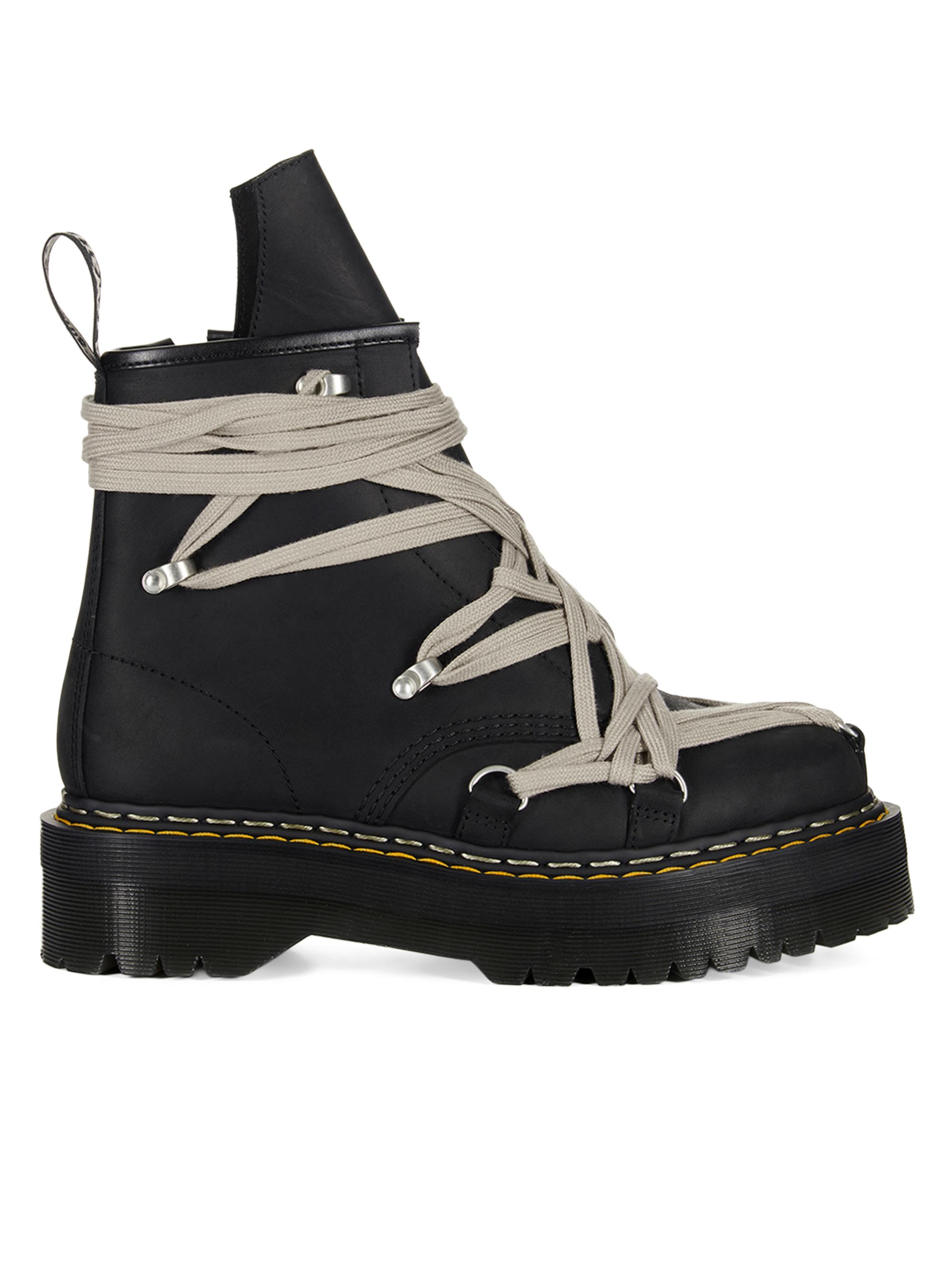 サカ　Rick Owens BIKER PLATFORM Rick Owens Beatle Mega Tractor Boots | Black | FARFETCH JO
