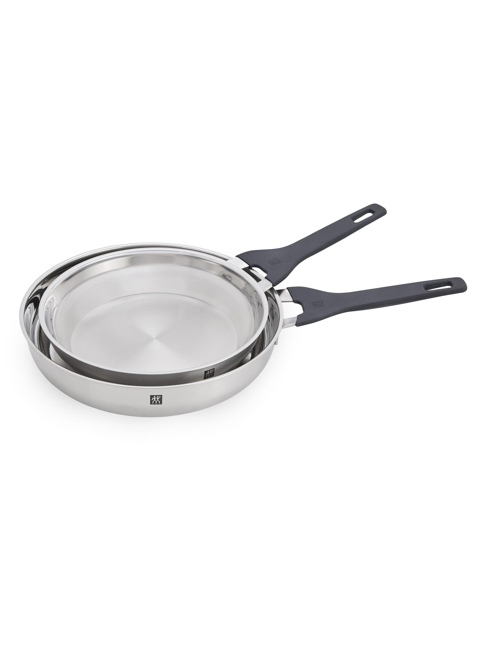 ZWILLING J.A. Henckels Simplify 2pcs Stainless Steel 9.5''and 11''Fry Pan Set - Stainless Steel