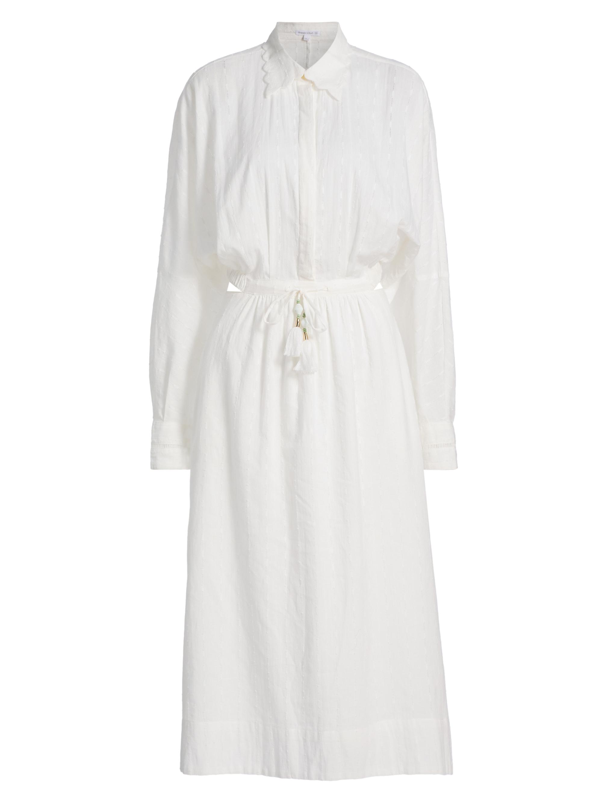 Poupette St Barth Women's Sunniva Cotton Pieced Maxi Dress - Natural White Plain