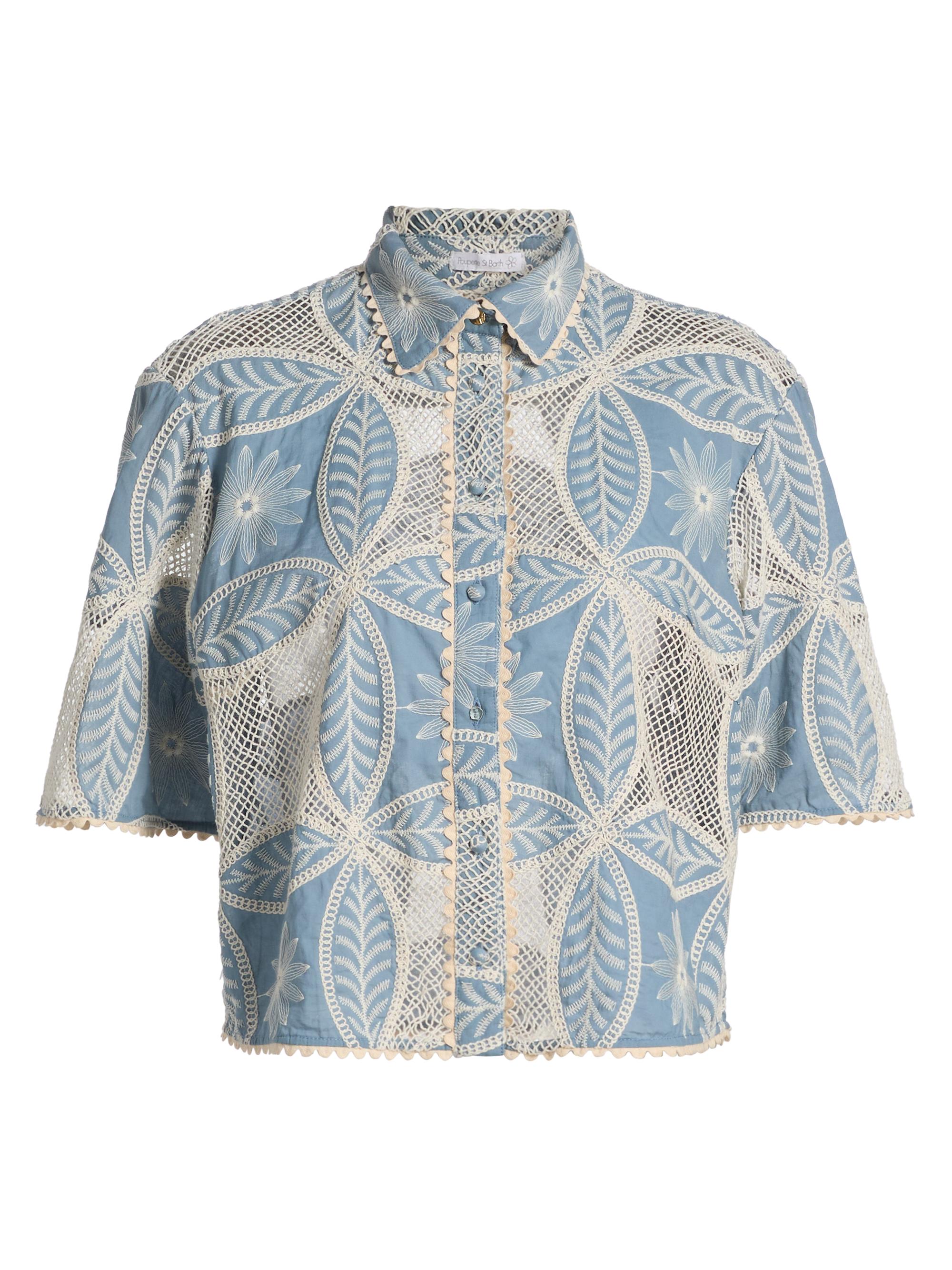 Java Embellished Button-Front Shirt