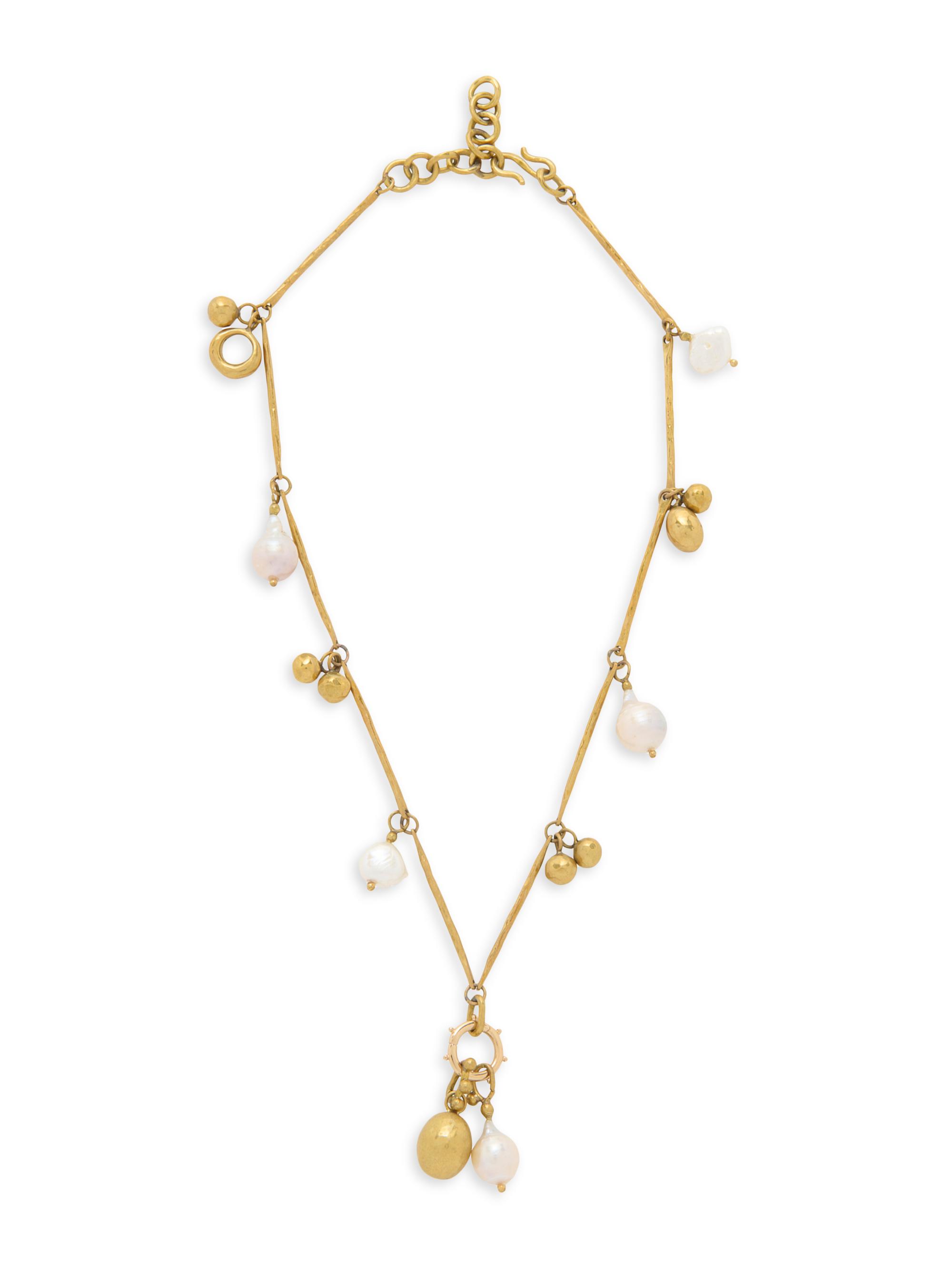 Ulla Johnson Women's Alora Goldtone & Cultured Freshwater Pearl Multi-Charm Necklace - Pearl Multi