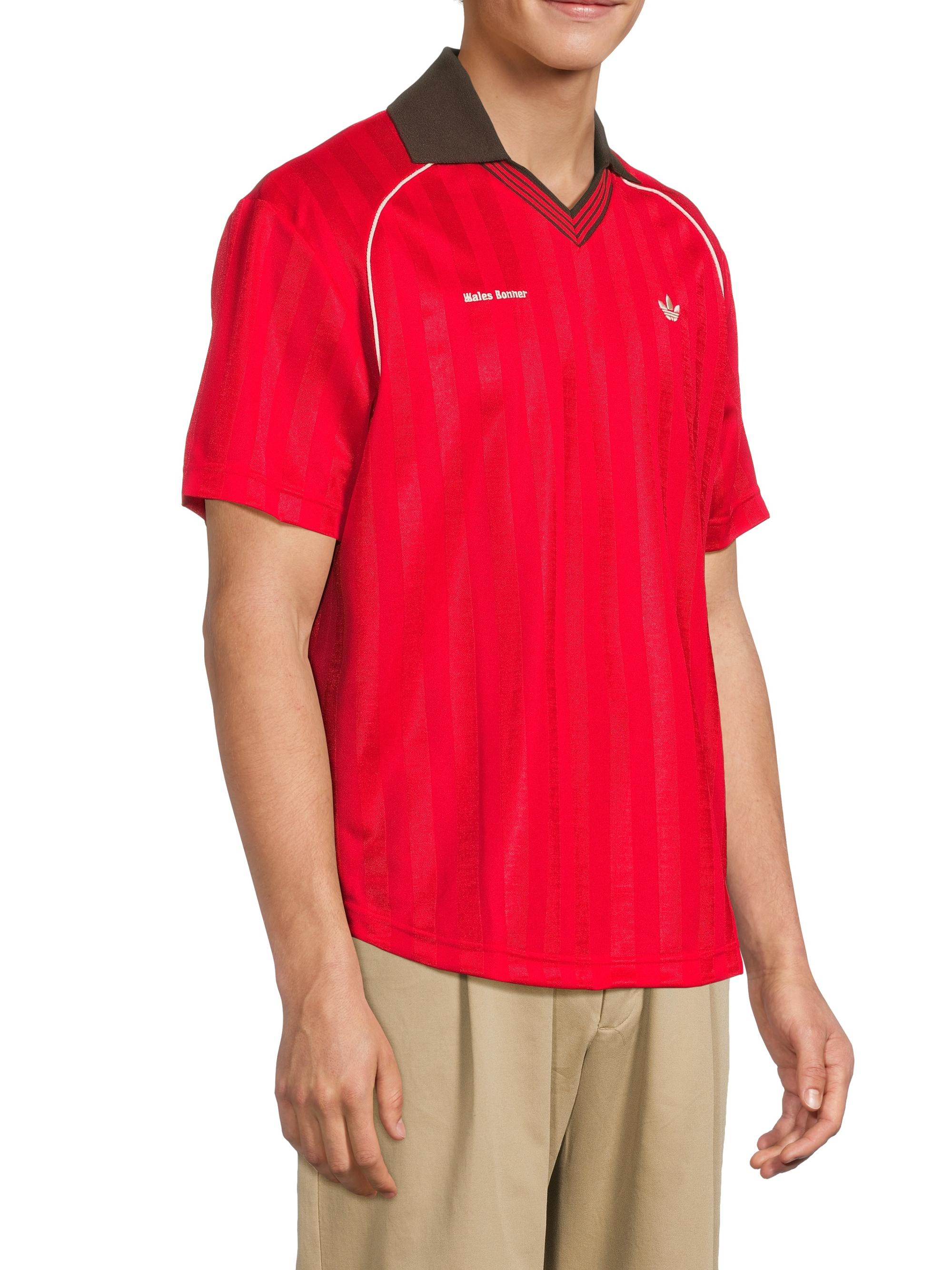 トップス WALES BONNER POPLIN SHIRT M Adidas X Wales Bonner Logo Cotton-poplin T-shirt White adidas