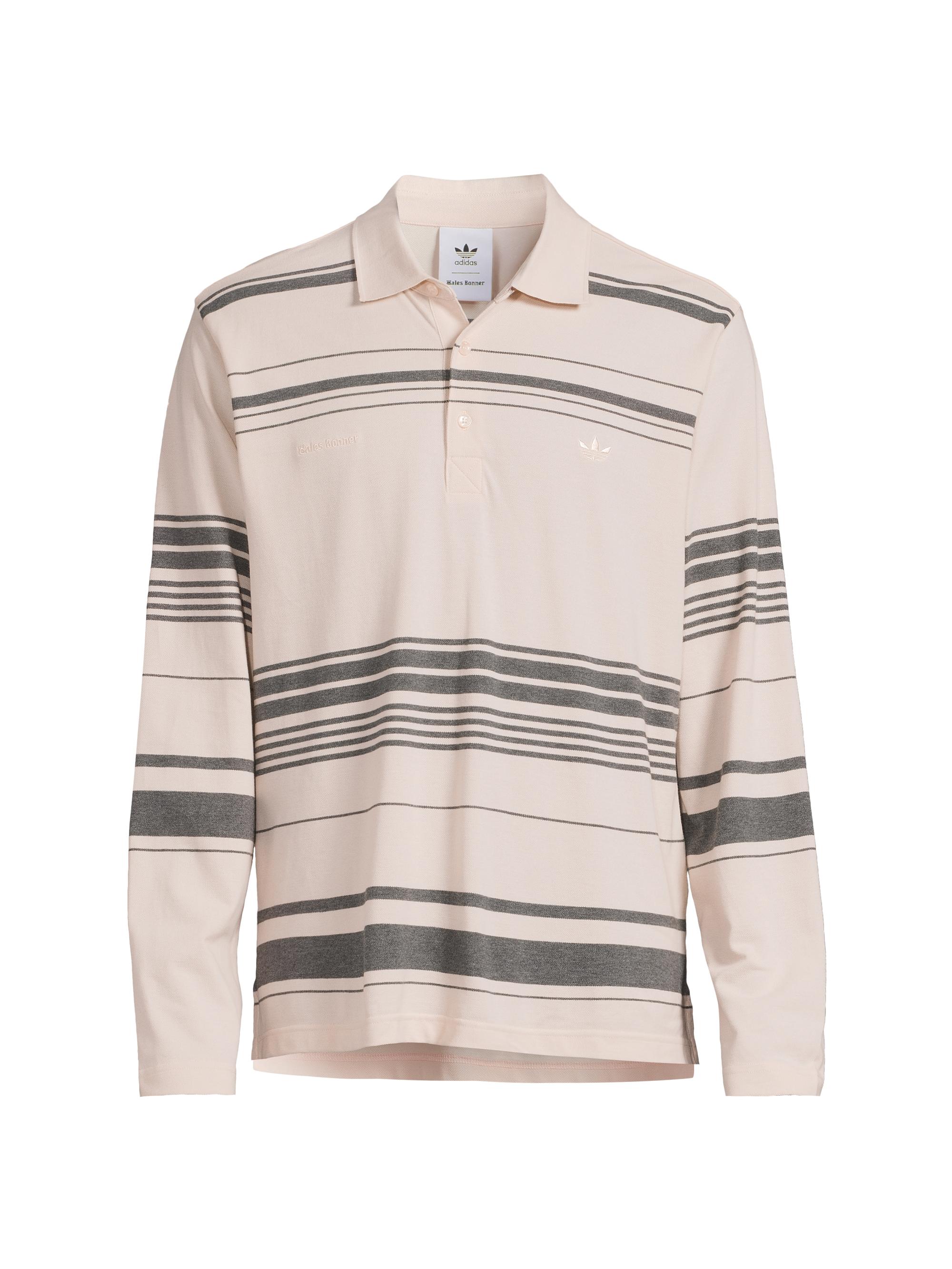 adidas Men's  x Wales Bonner Striped Stretch-Cotton Polo Shirt - Wonder Quartz