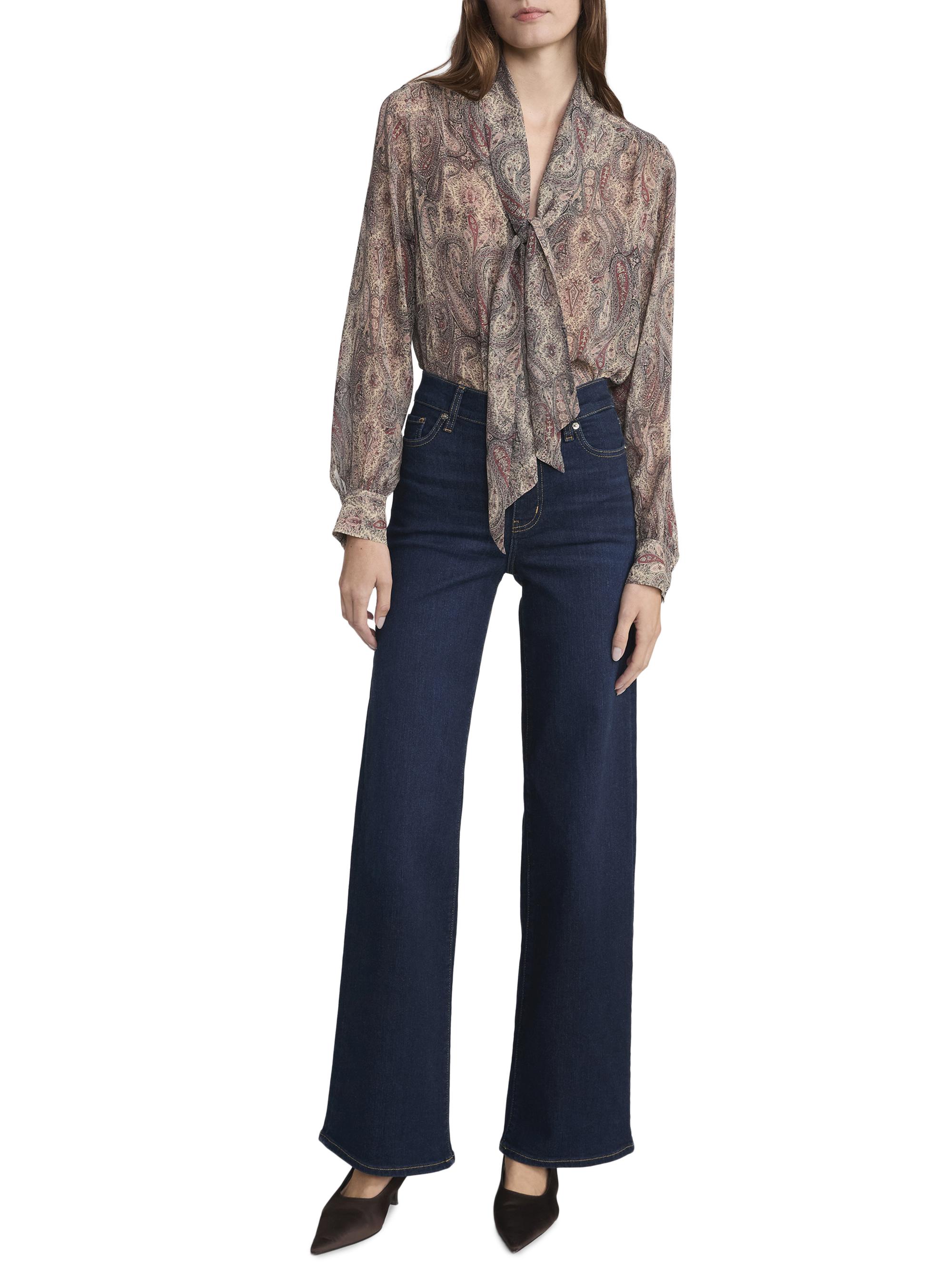 FRAME Women's Le Slim Palazzo Jeans - Fairway