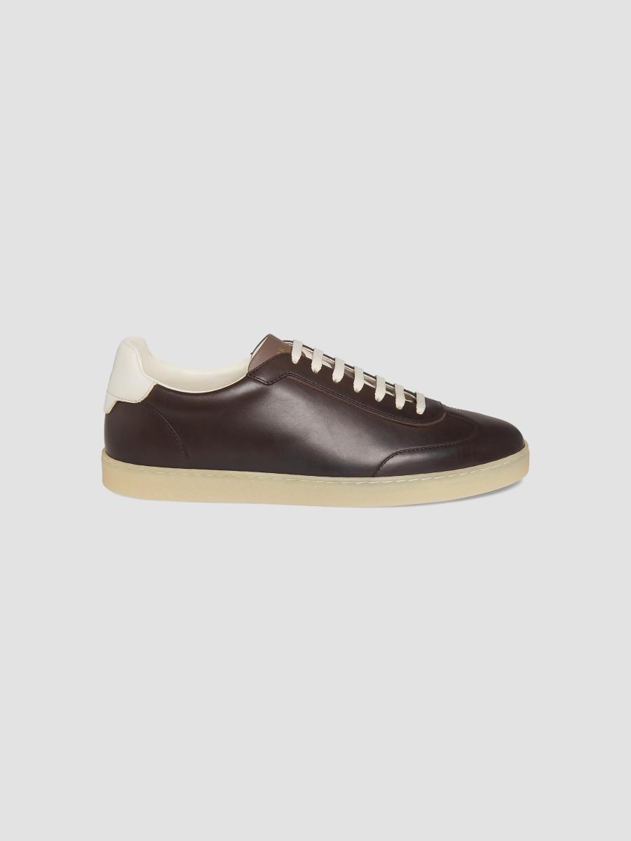 Brunello Cucinelli Leather Gum-Sole Sneakers | Saks Fifth Avenue