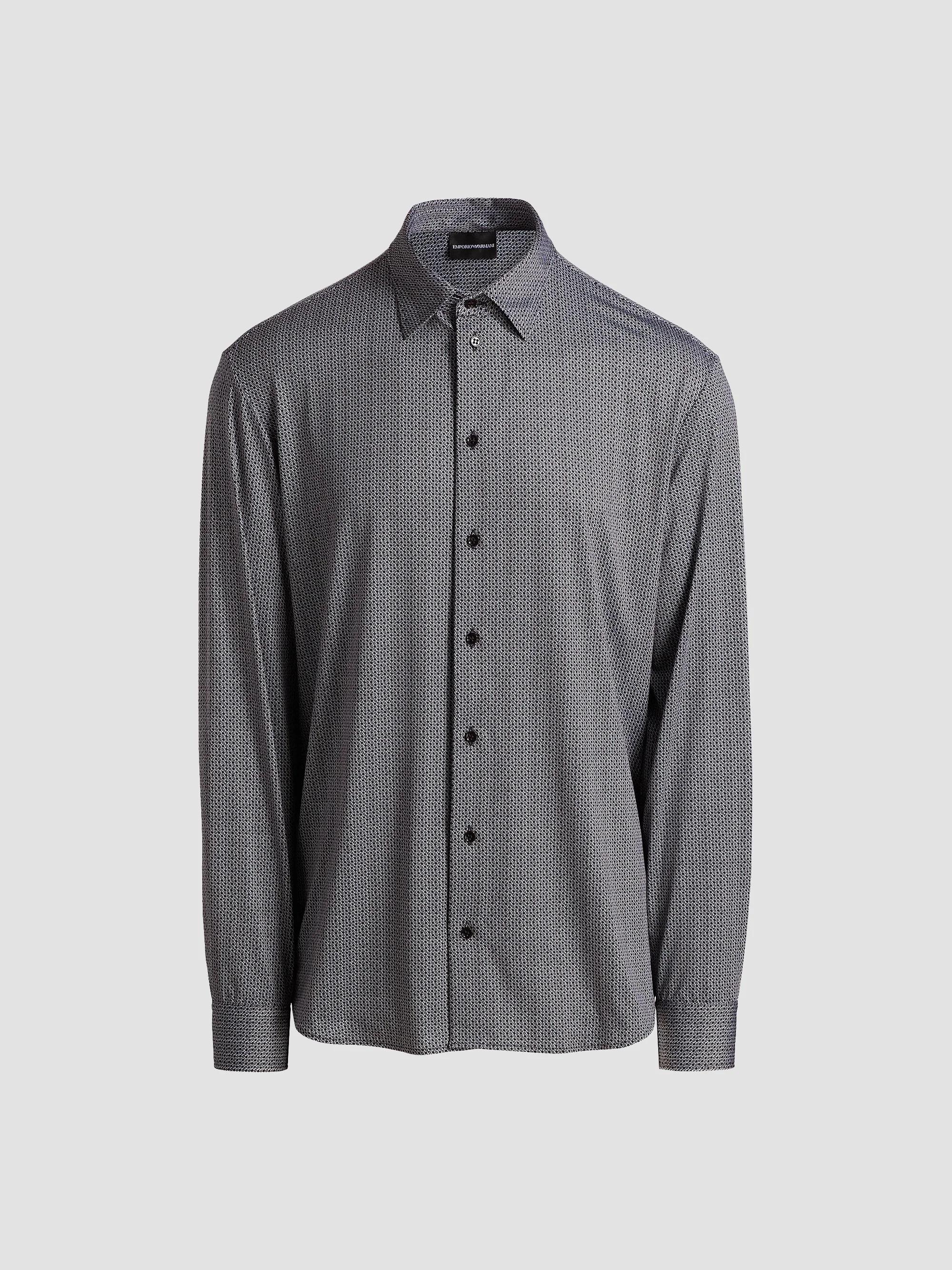 Emporio Armani Tonal Honeycomb Wool Crewneck Sweater | Saks Fifth