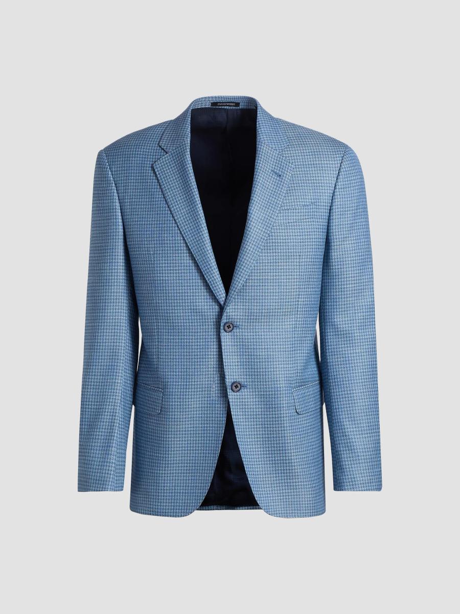 Emporio Armani Textured Houndstooth Sport Coat | Saks Fifth Avenue