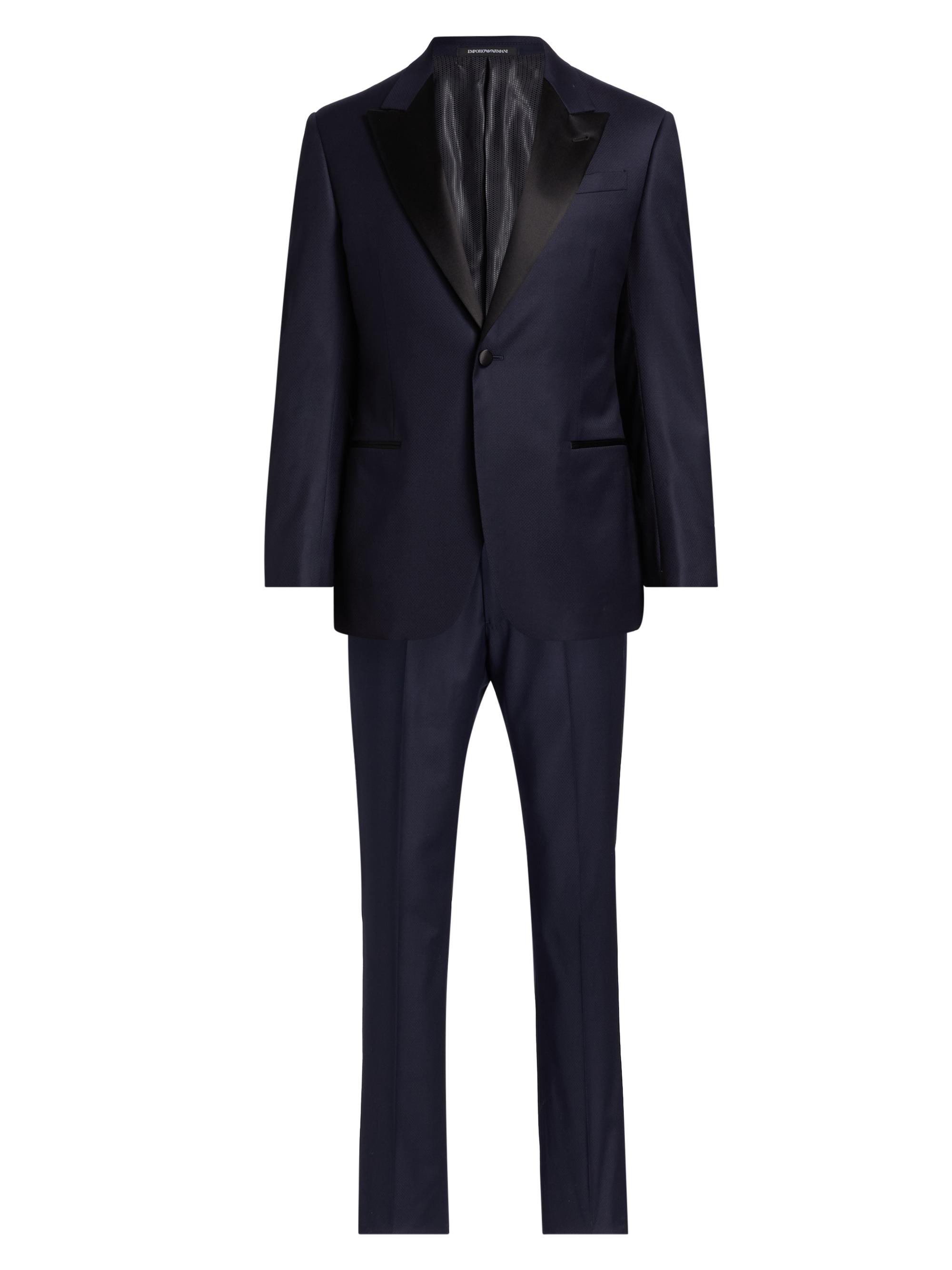 Emporio Armani Men's Solid Stretch-Virgin Wool Tuxedo - Navy