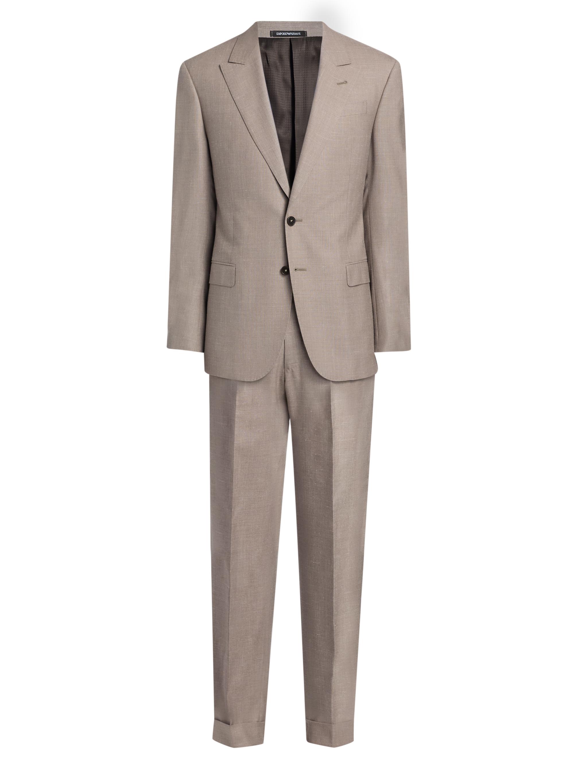 Emporio Armani Micro Houndstooth Stretch Virgin Wool Suit | Saks