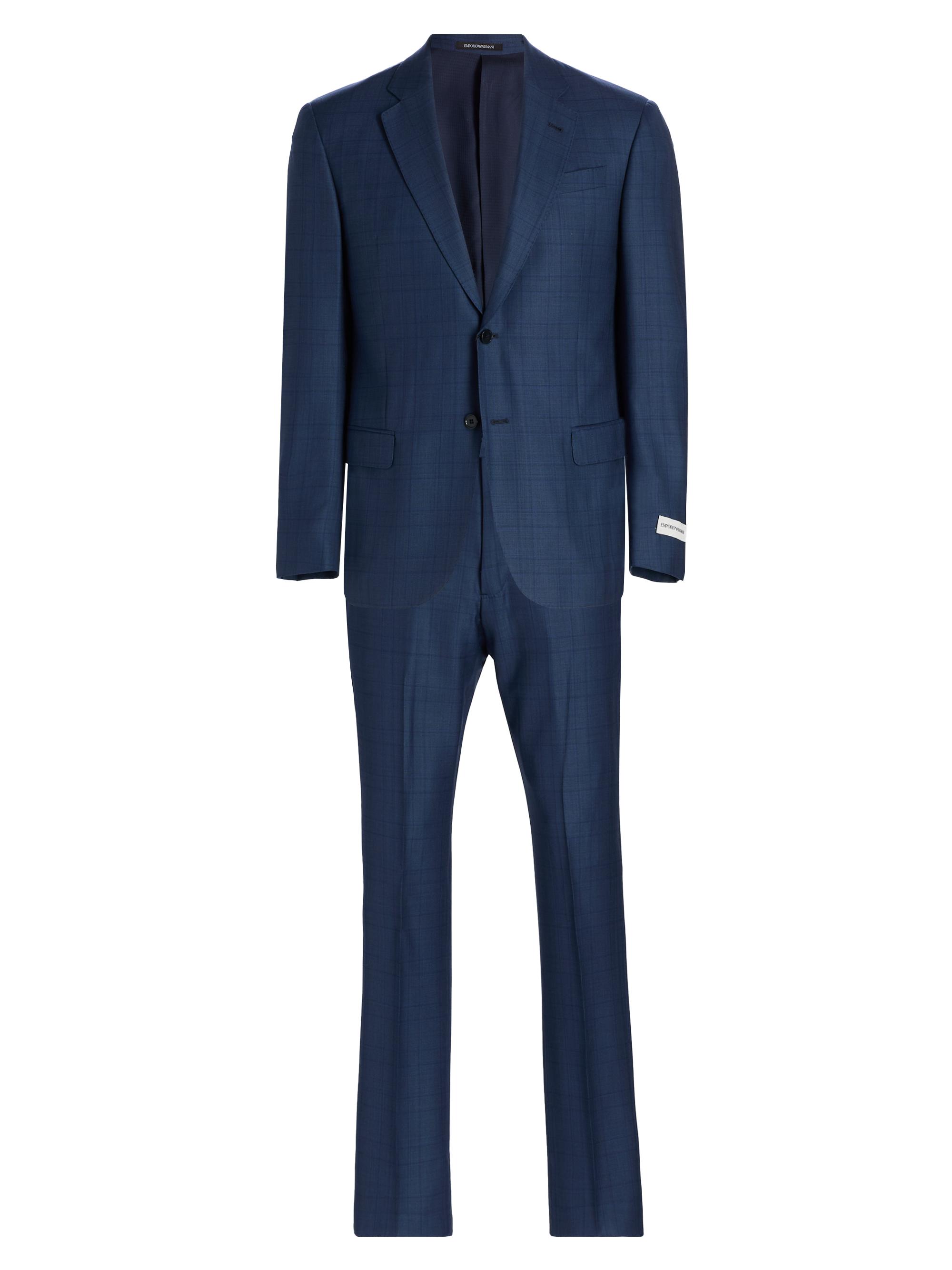 Emporio Armani Solid Virgin Wool Suit | Saks Fifth Avenue