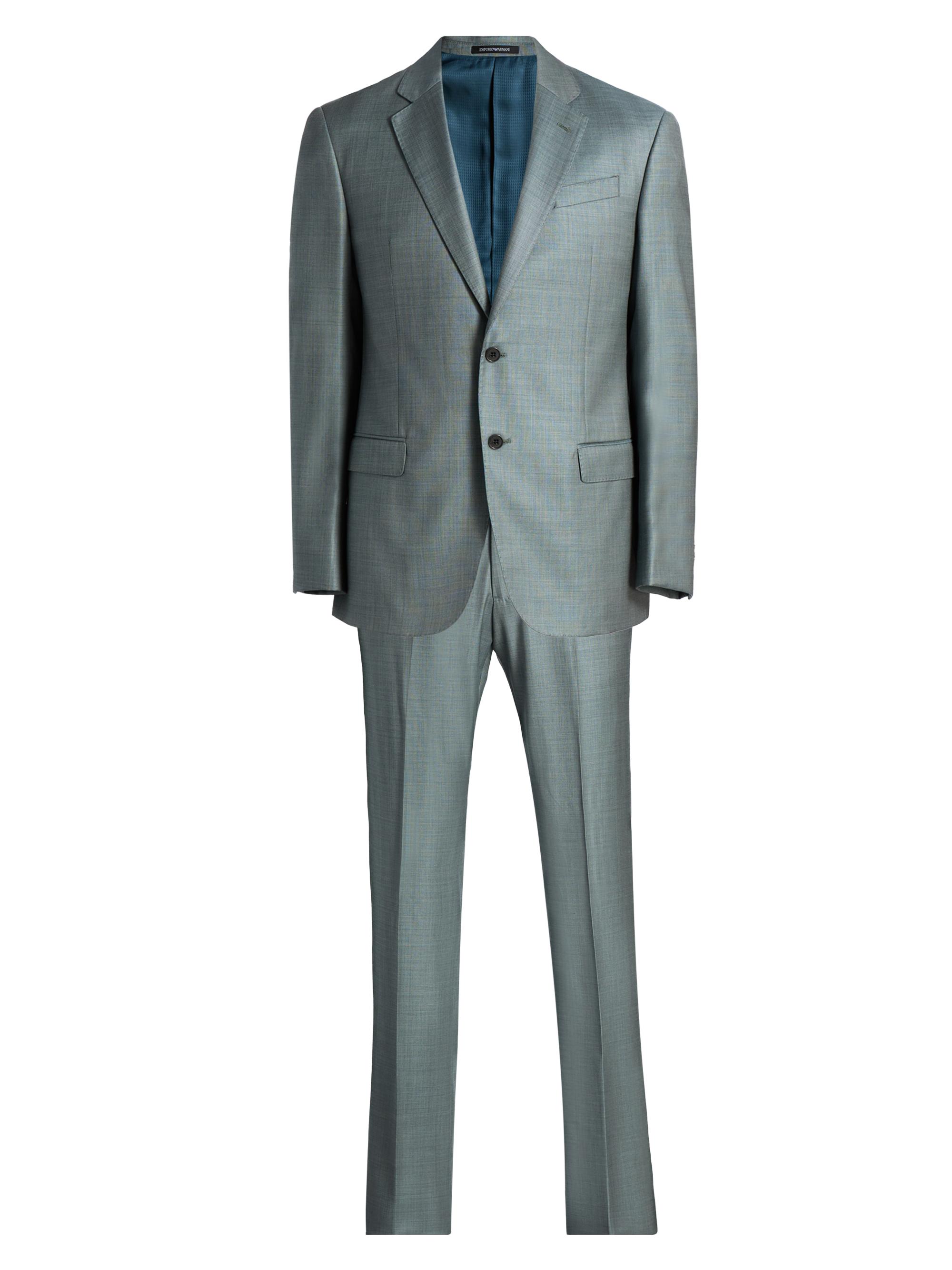 Emporio Armani Solid Virgin Wool Suit | Saks Fifth Avenue