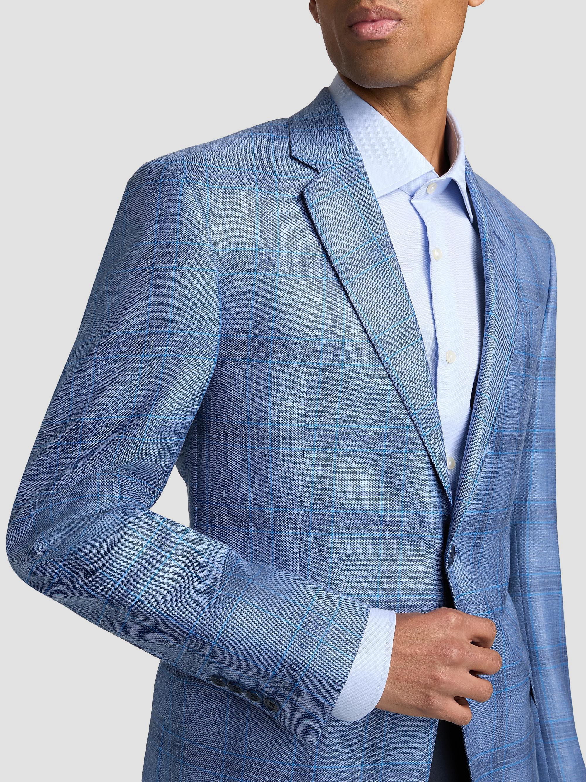 Emporio Armani Plaid Single-Breasted Jacket | Saks Fifth Avenue