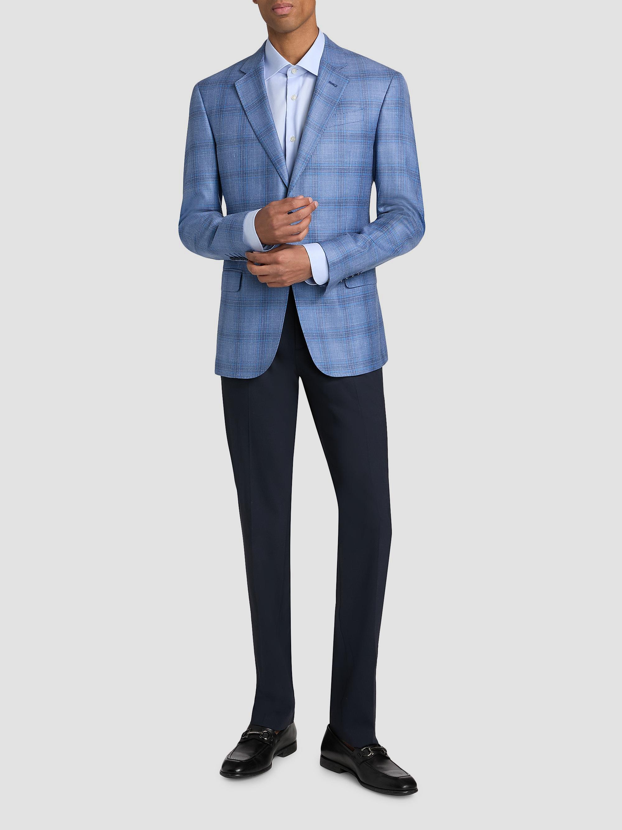 Emporio Armani Plaid Single-Breasted Jacket | Saks Fifth Avenue