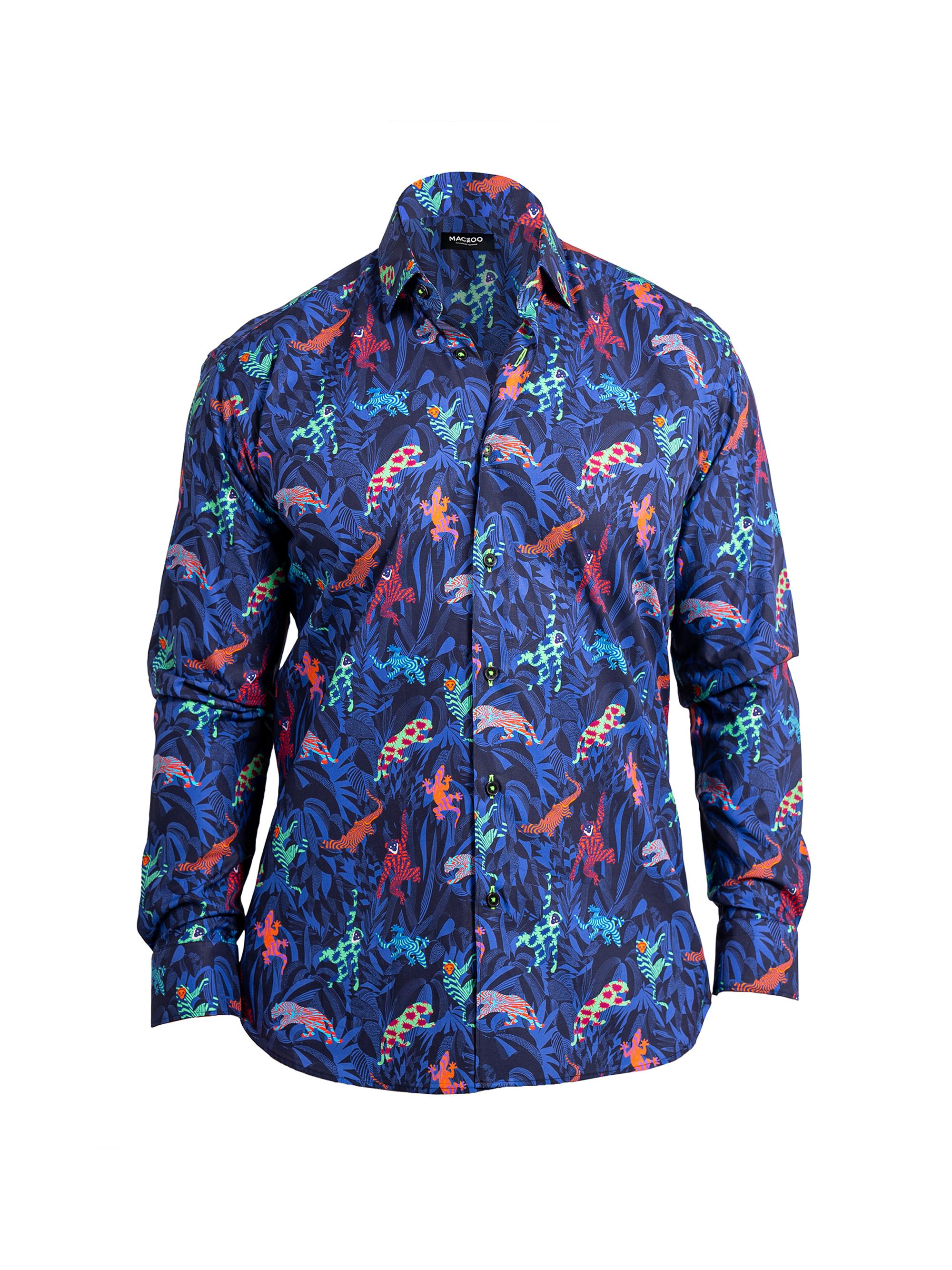 Maceoo Men's Fibonacci Ascension Shirt - Blue