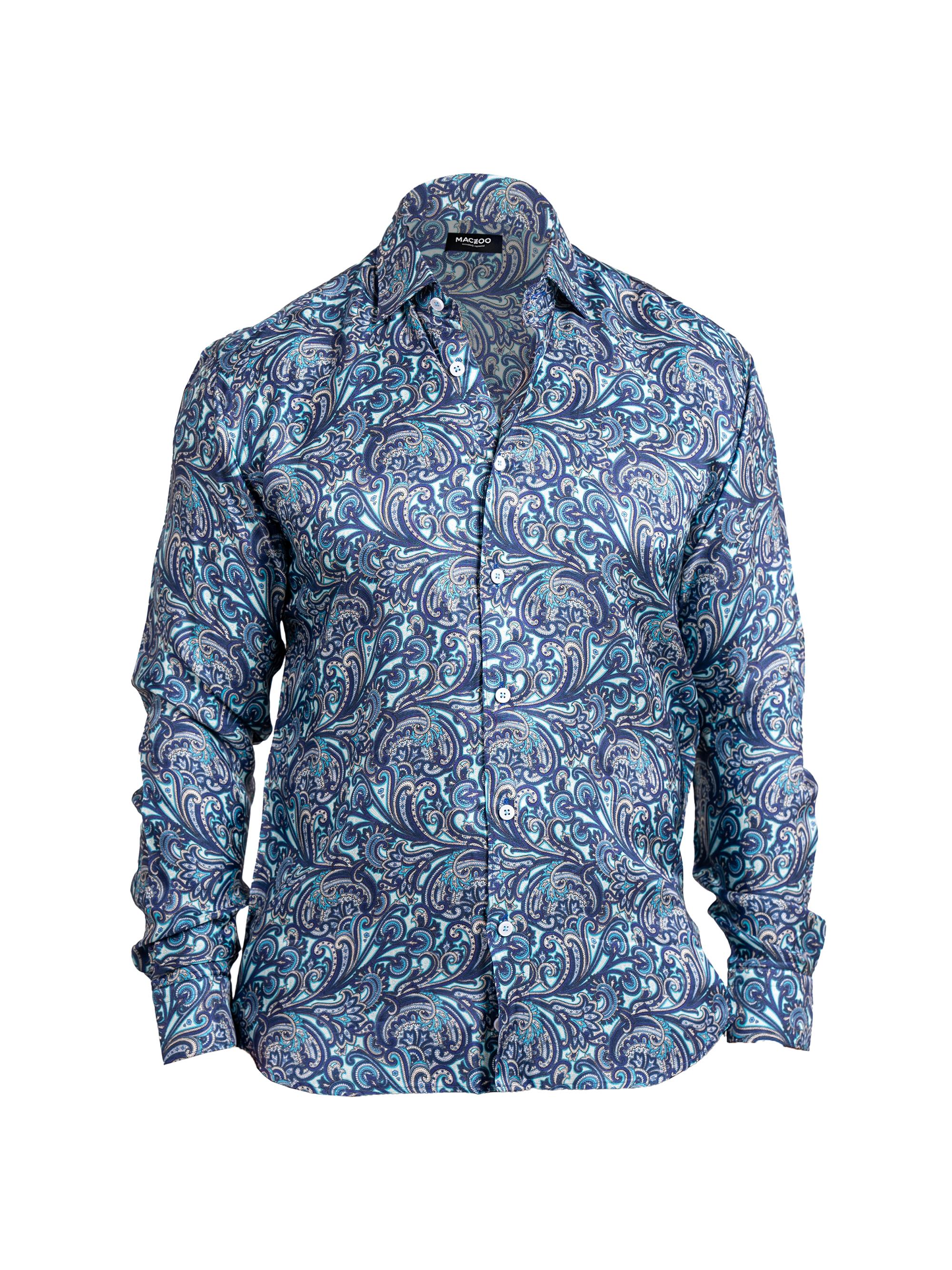 Maceoo Men's Fibonacci Ascension Shirt - Blue