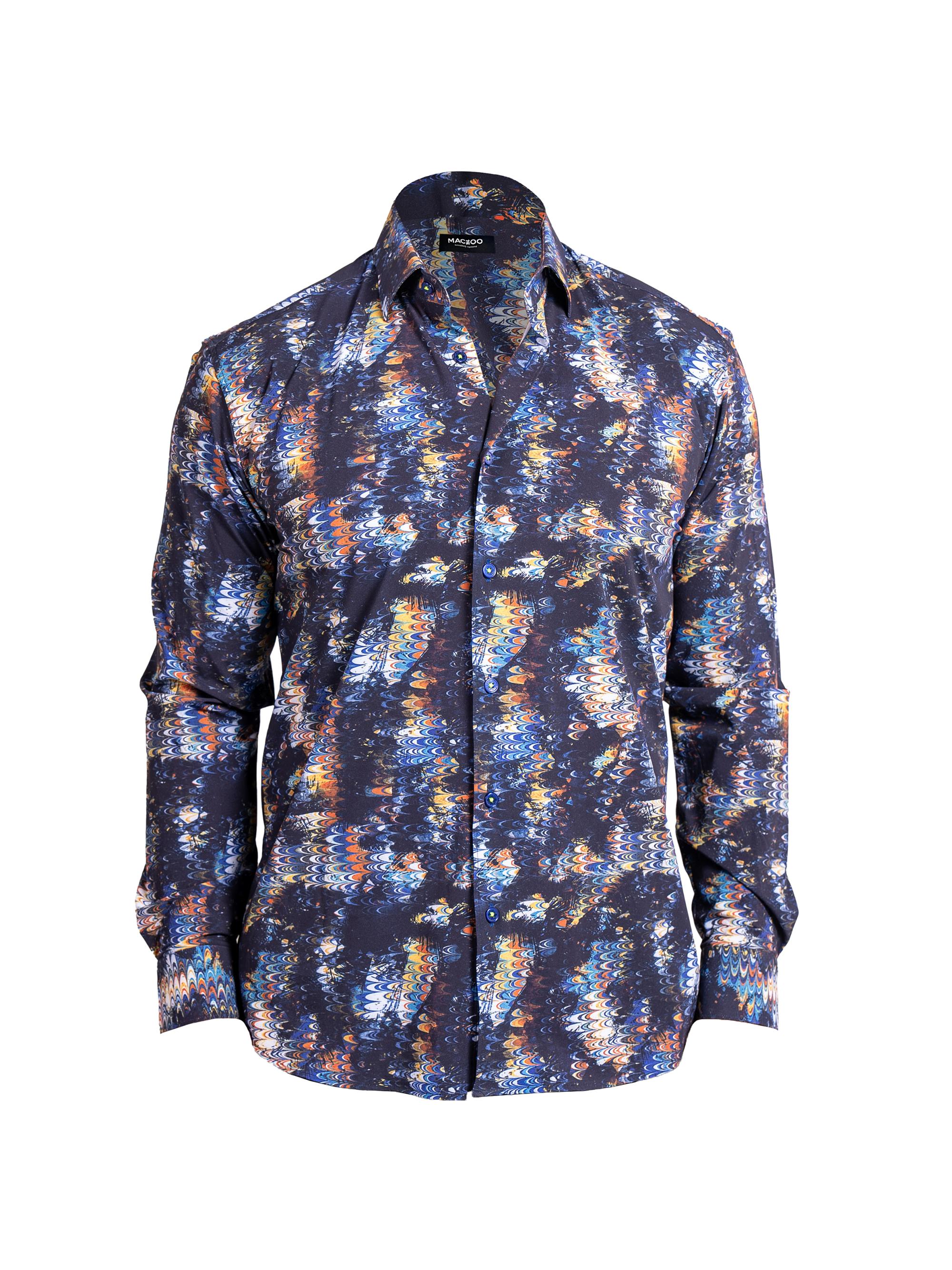 Maceoo Men's Fibonacci Stretch Ascension Shirt - Black