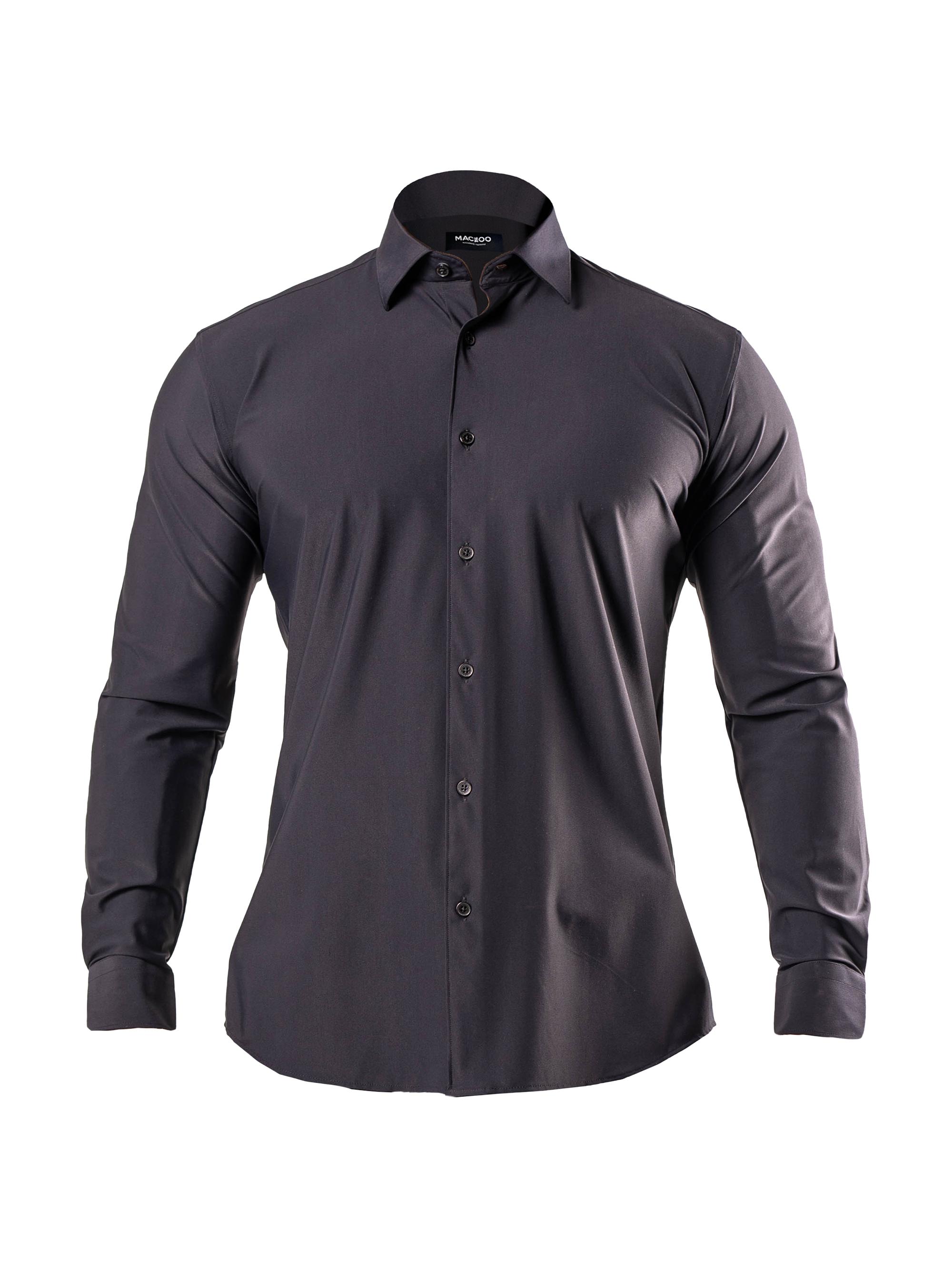 Maceoo Men's Fibonacci Stretch Euro Shirt - Black