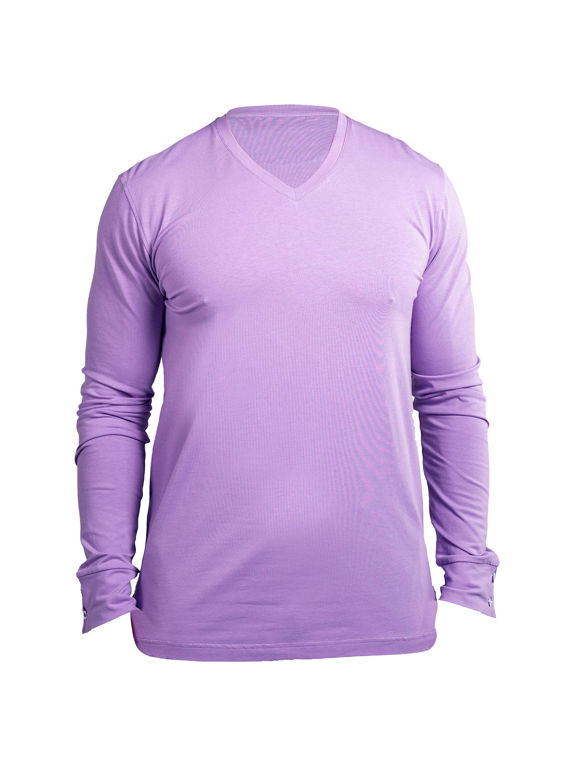 Maceoo Men's V-Neck Edison Ascension T-Shirt - Purple