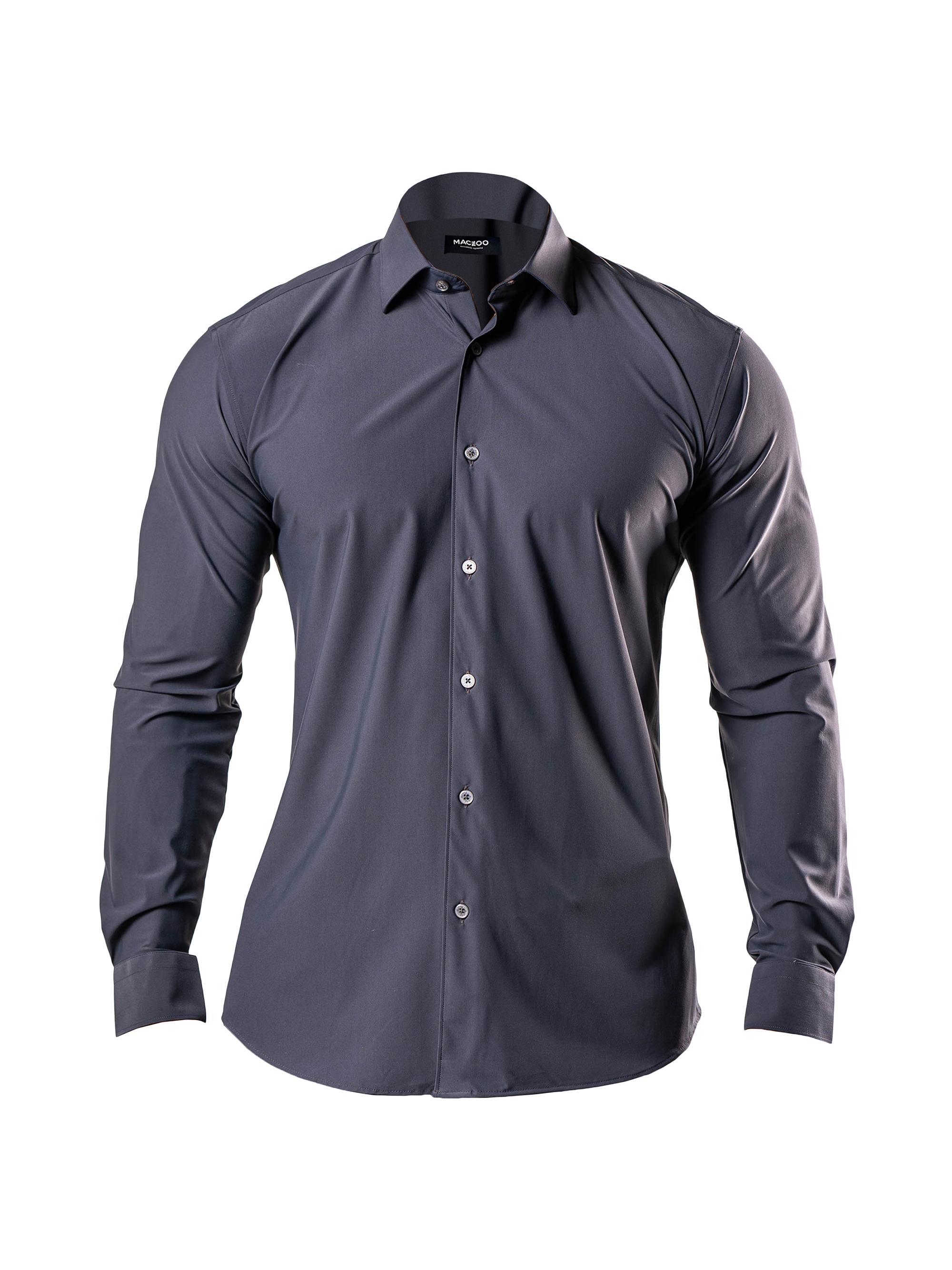 Maceoo Men's Fibonacci Stretch Shirt - Grey