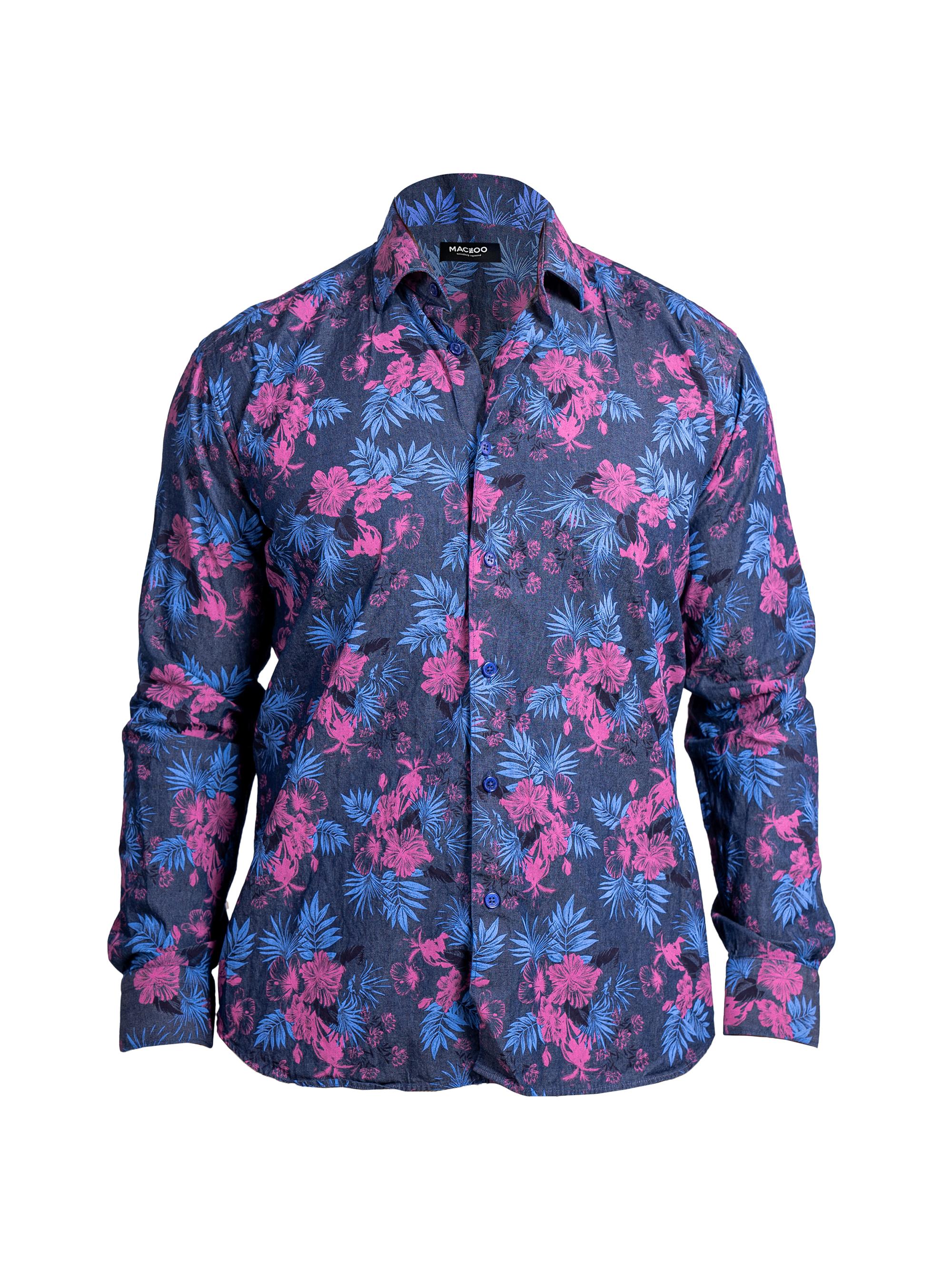 Maceoo Men's Engineered Ascension Shirt - Blue