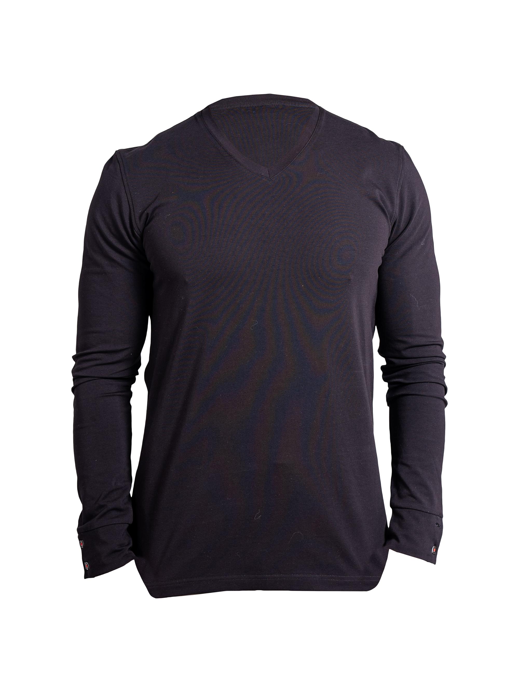 Maceoo Men's V-Neck Edison Ascension Sweater - Black