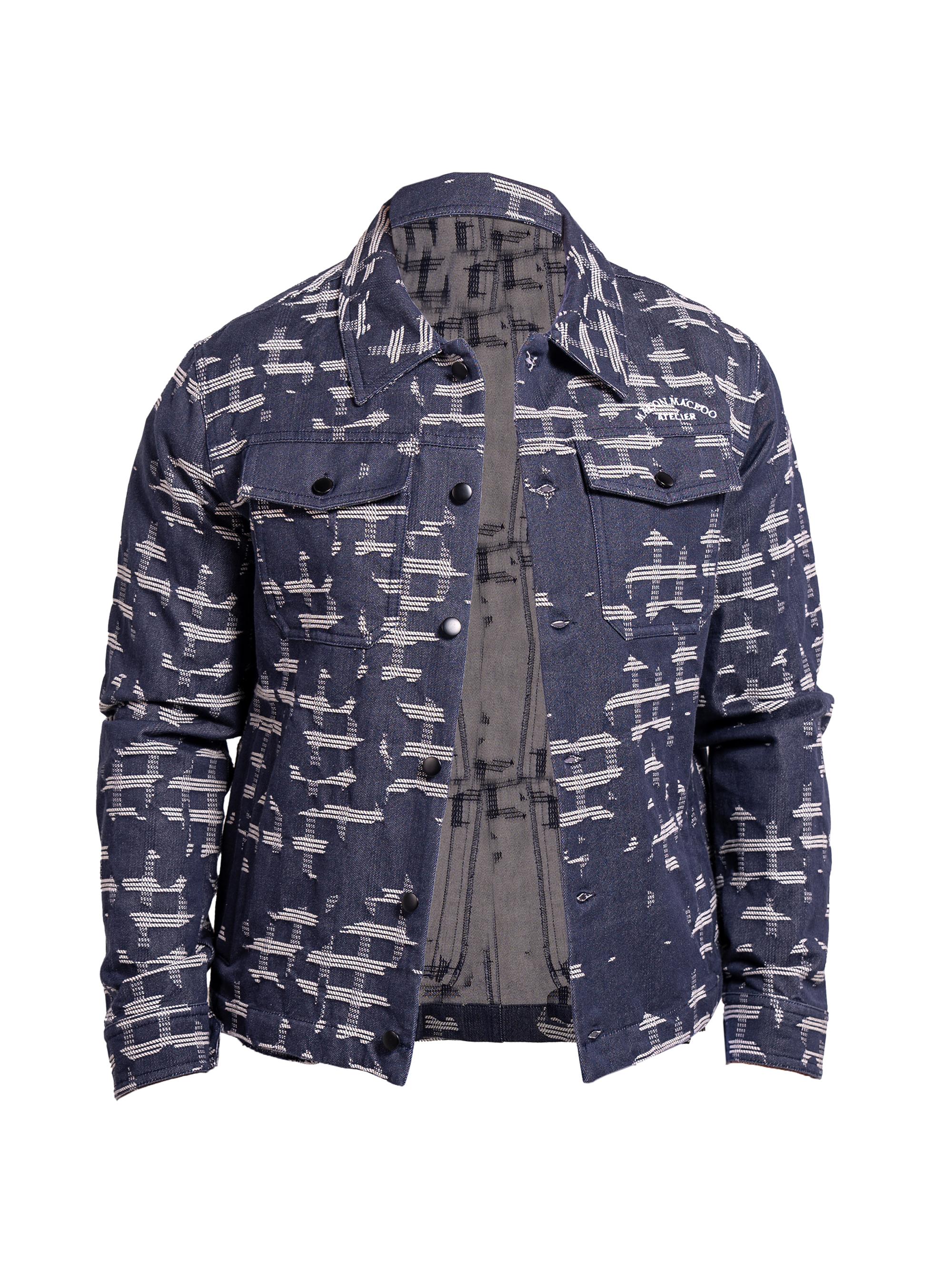 Maceoo Men's Denim Ascension Jacket - Blue