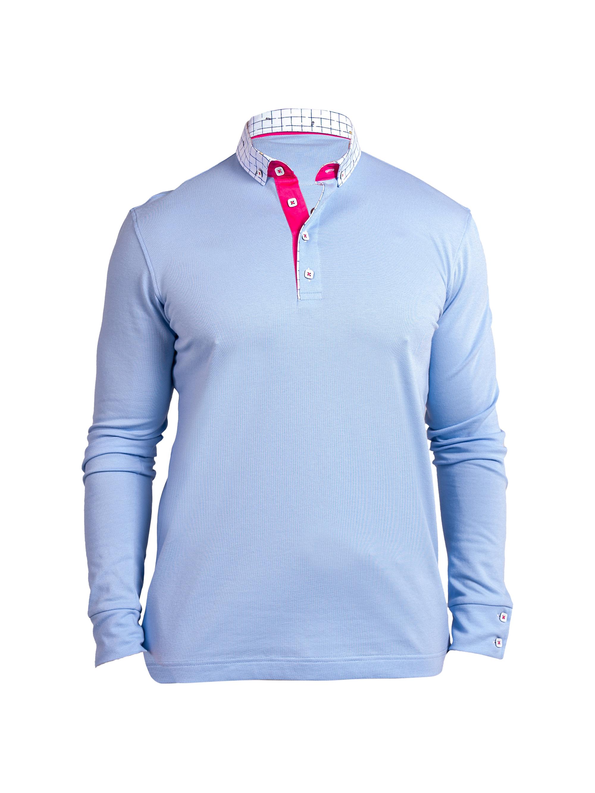 Maceoo Men's Newton Ascension Polo Shirt - Blue