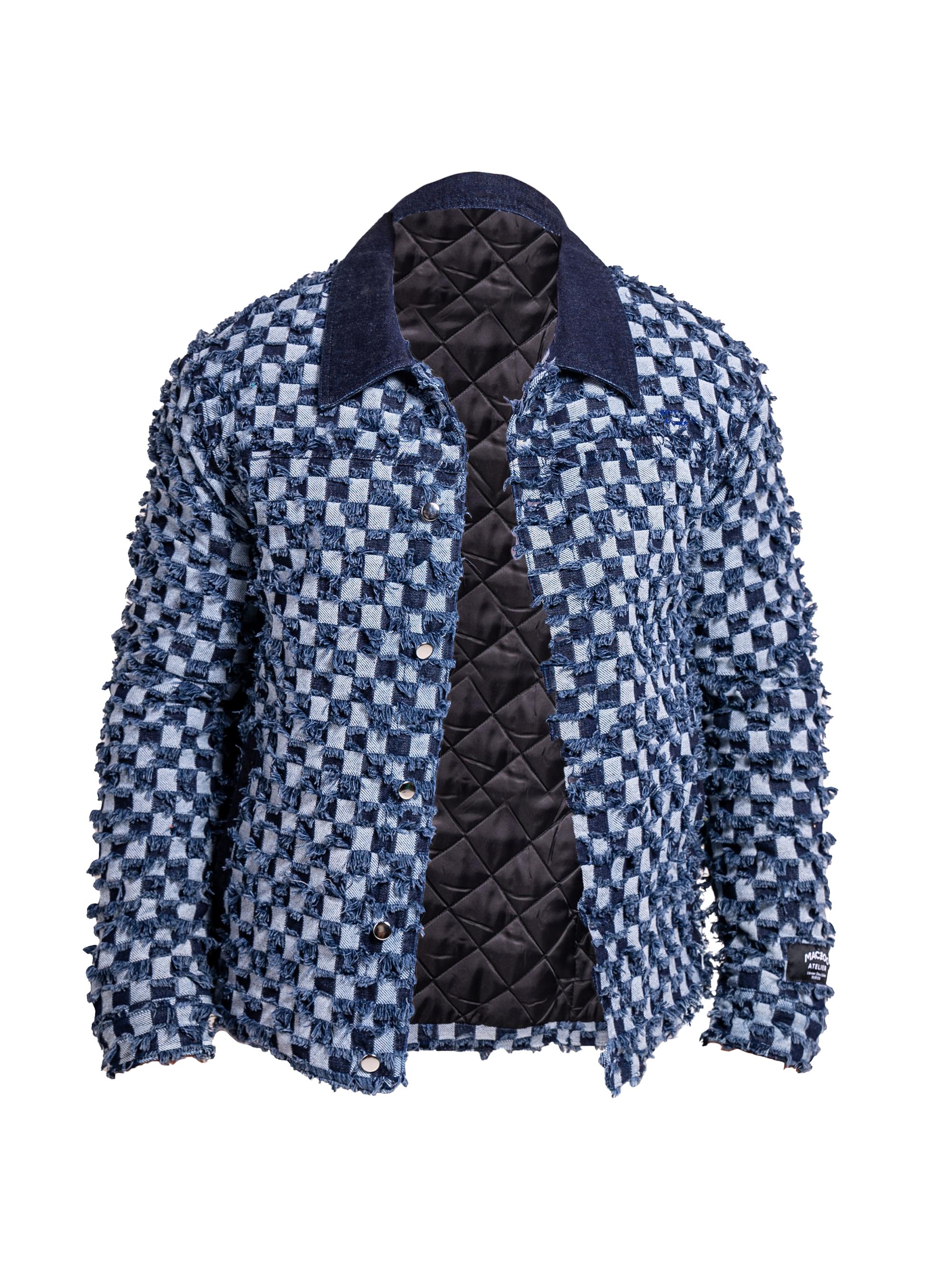 Maceoo Men's Denim Ascension Jacket - Blue