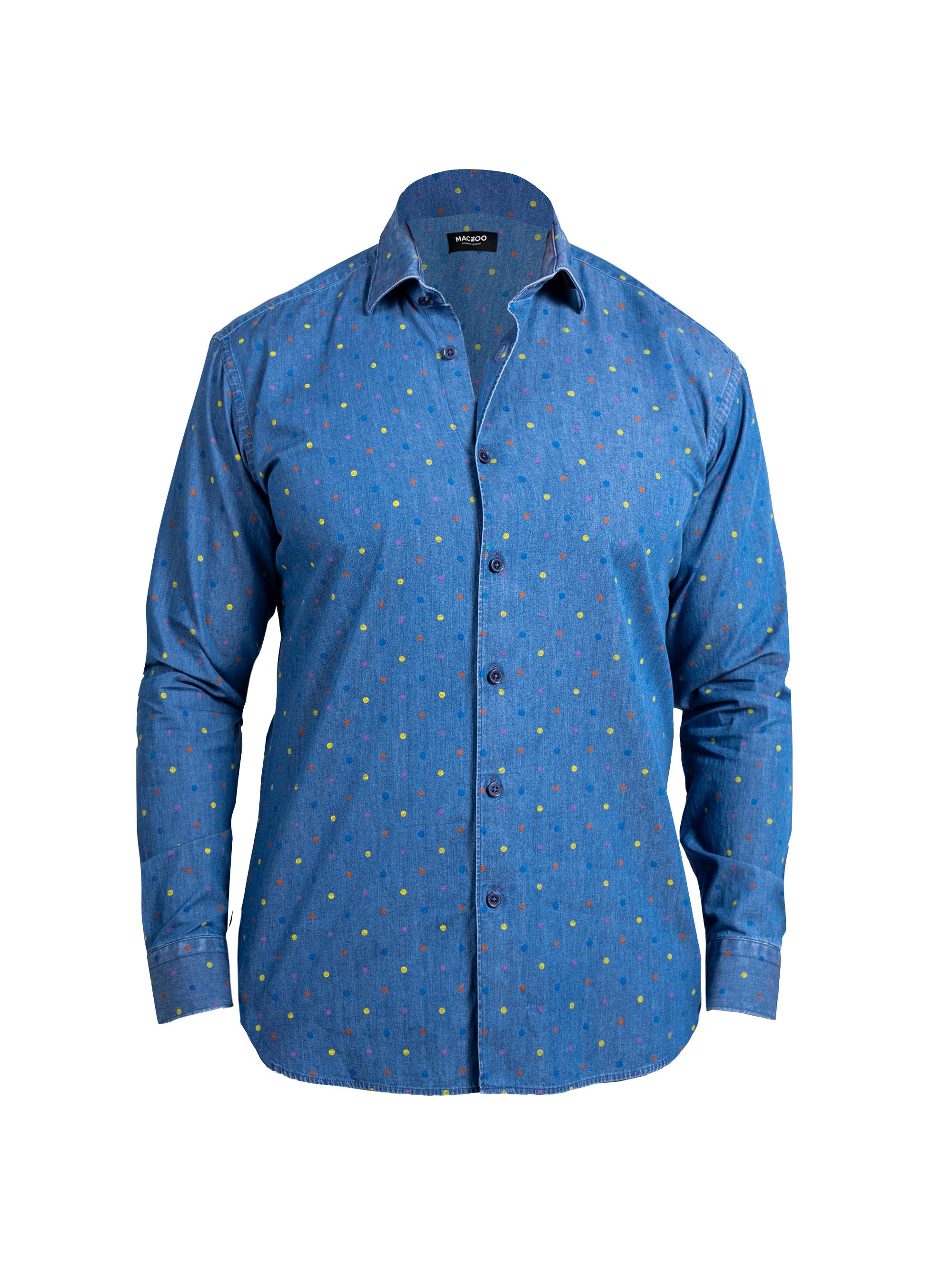 Maceoo Men's Engineered Ascension Shirt - Blue
