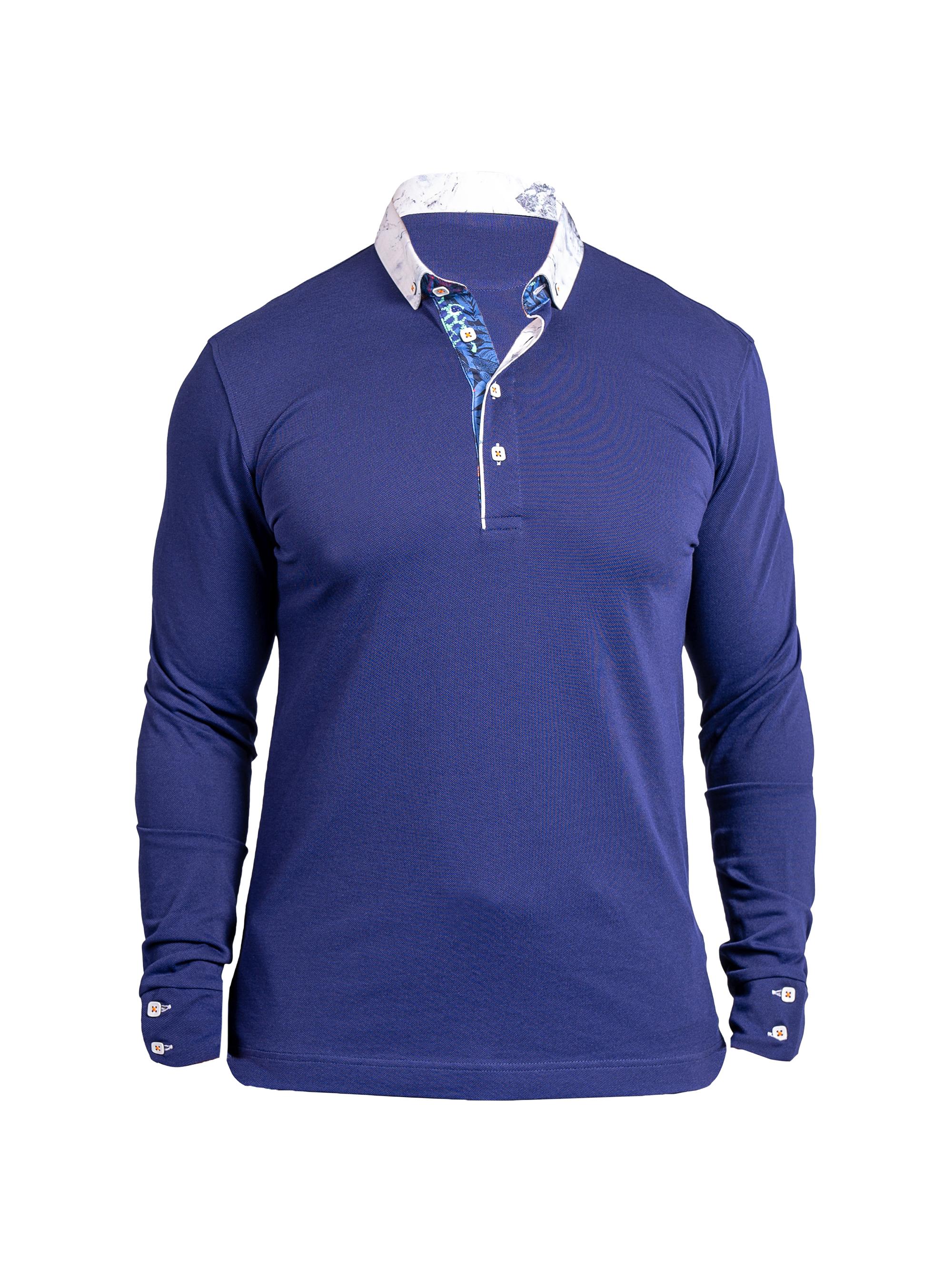 Maceoo Men's Newton Ascension Polo Shirt - Blue