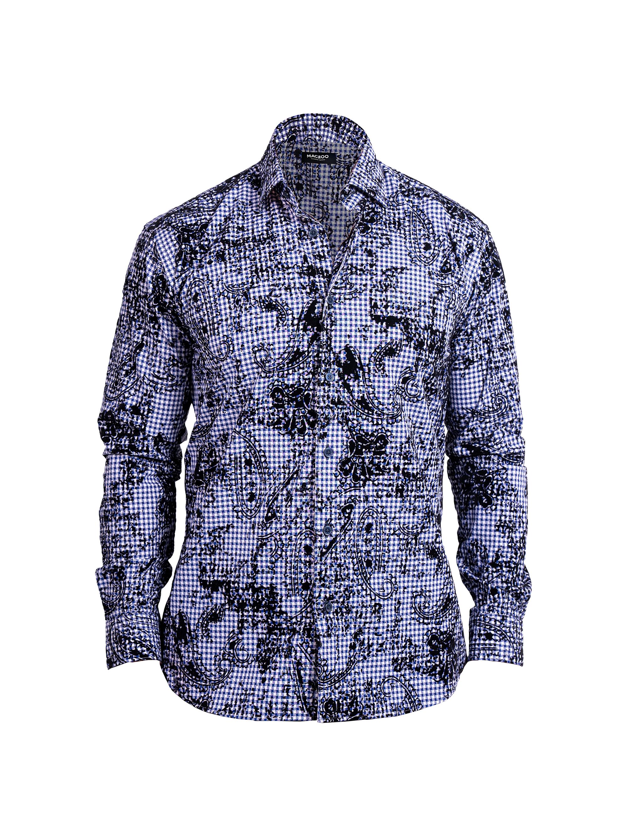 Maceoo Men's Fibonacci Ascension Shirt - Blue