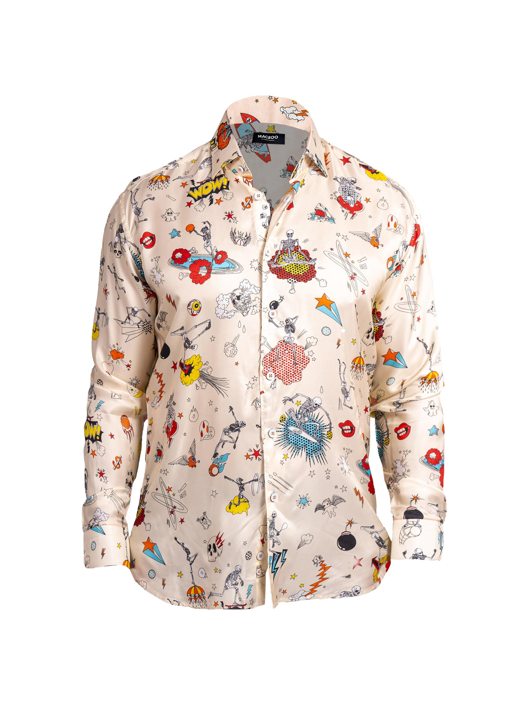 Maceoo Men's Fibonacci Ascension Shirt - White