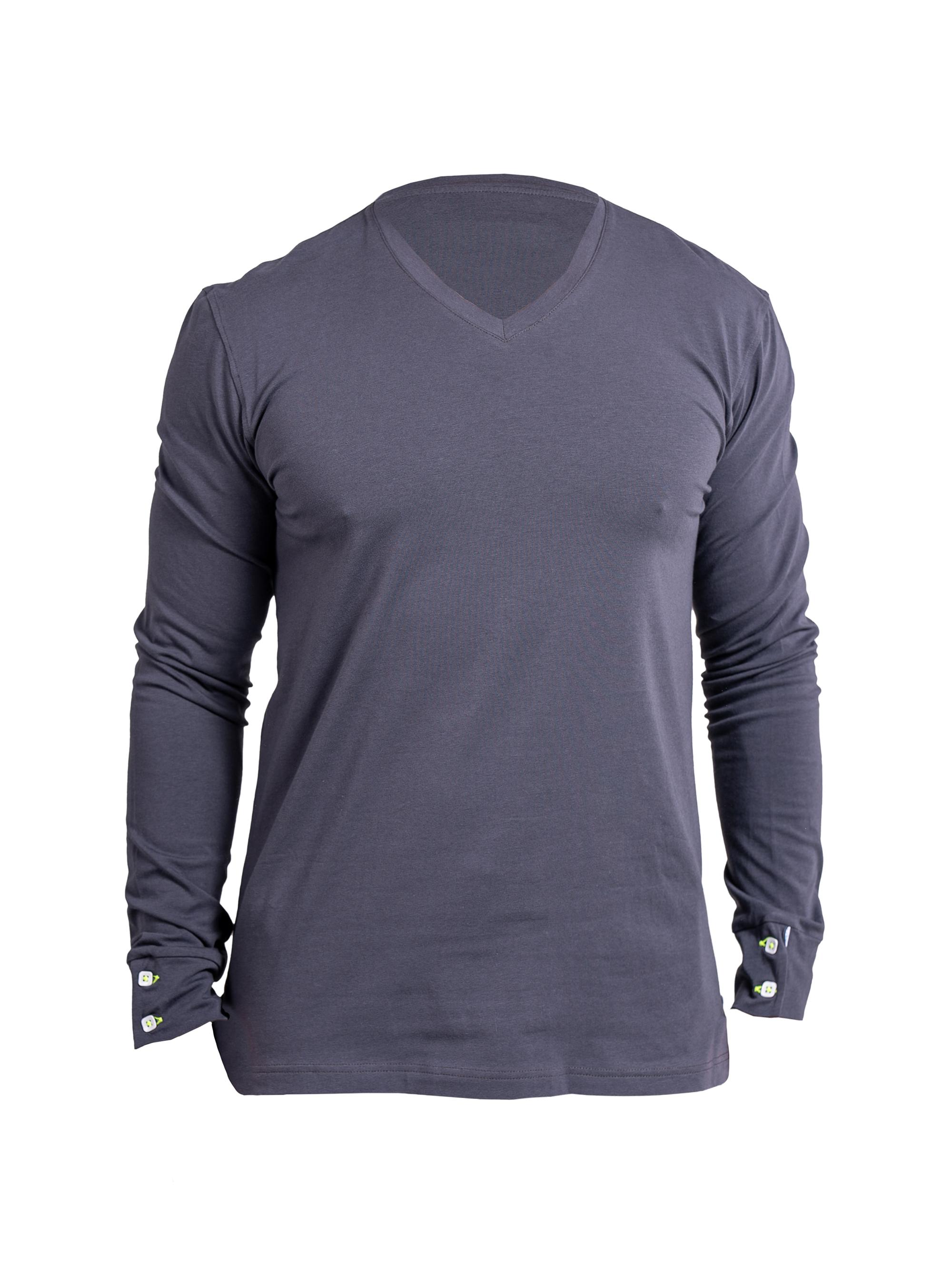 Maceoo Men's V-Neck Edison Ascension Sweater - Grey