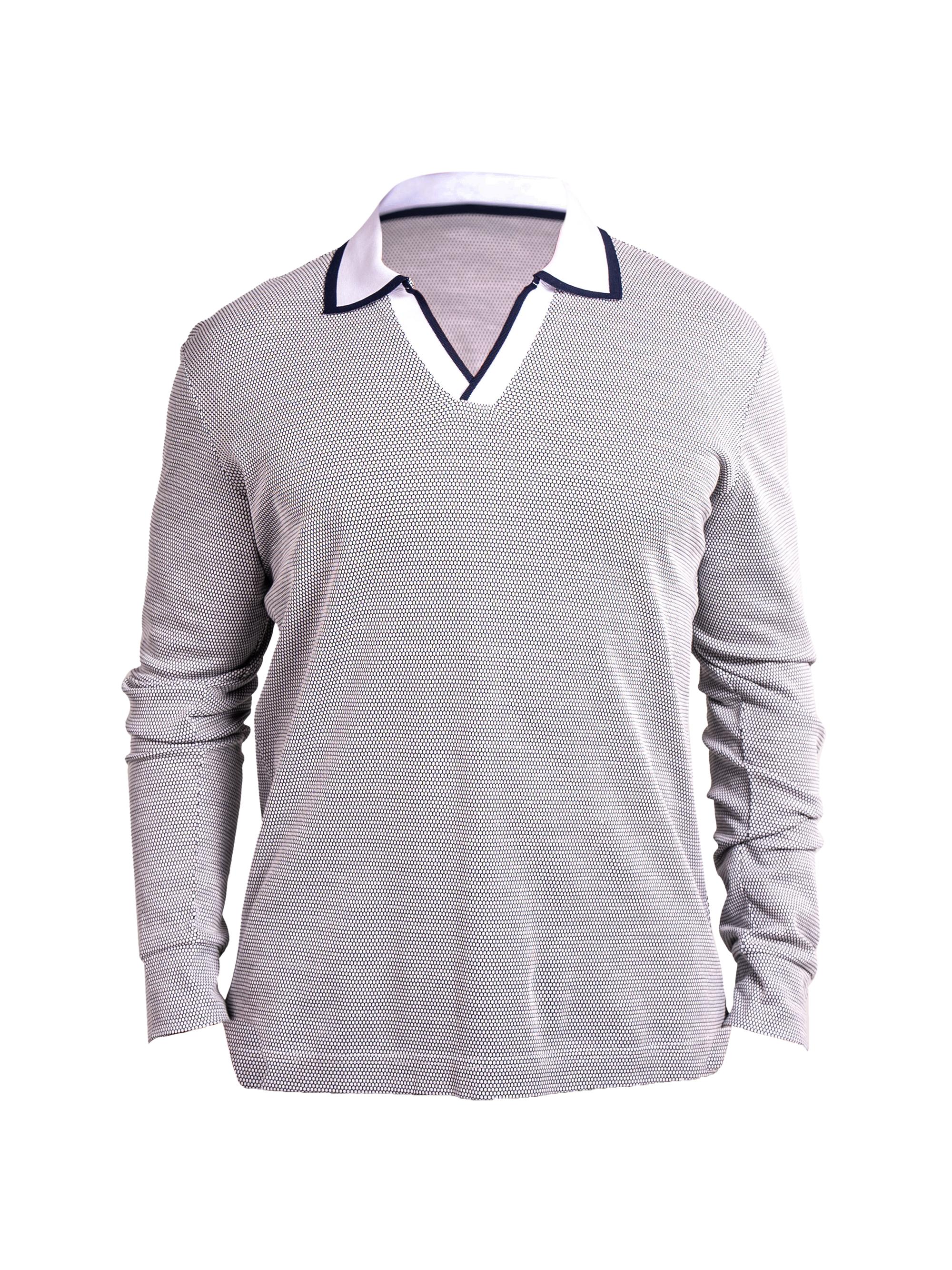 Maceoo Men's Ascension Knit Polo Shirt - White