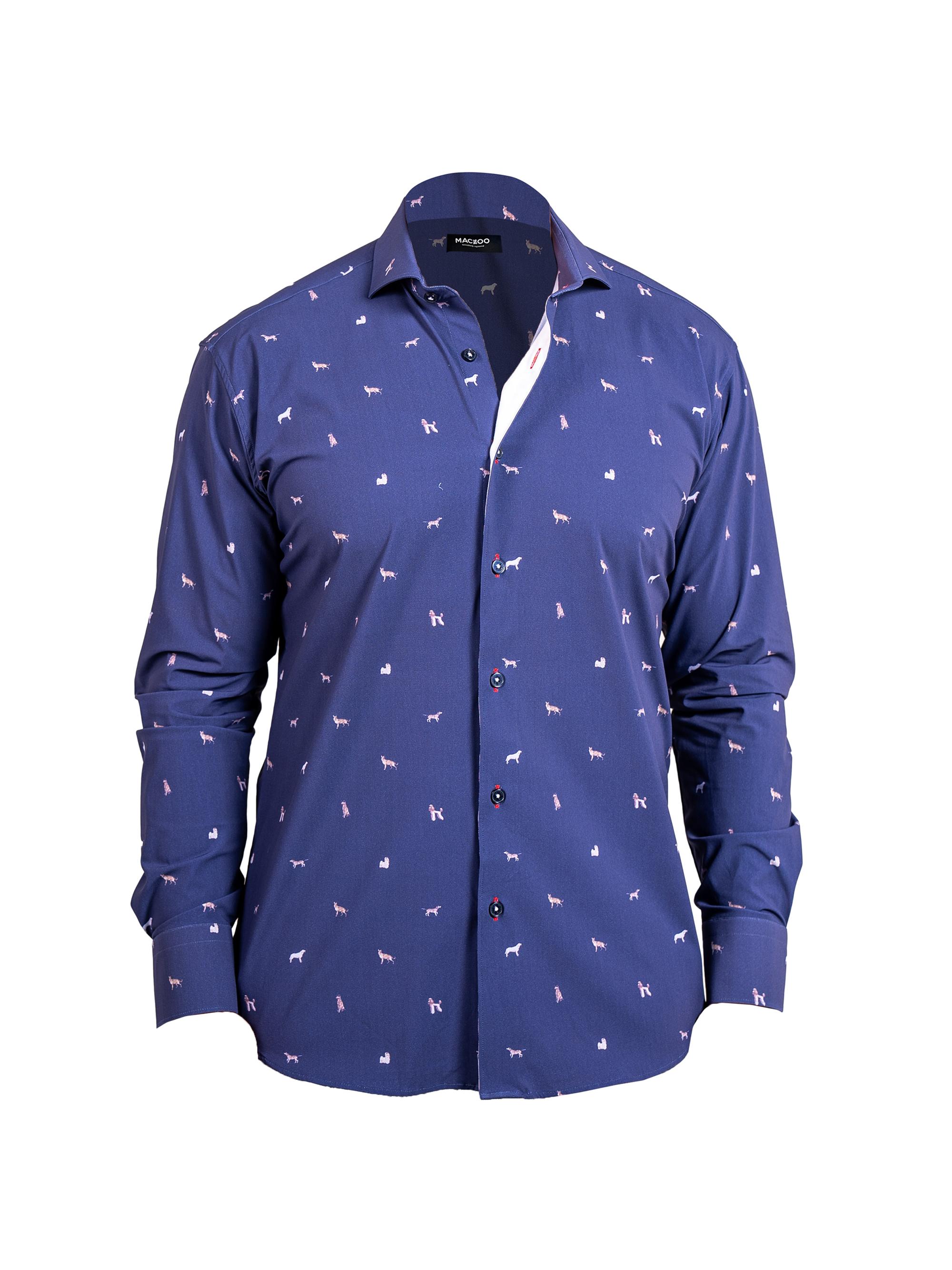 Maceoo Men's Einstein Stretch Ascension Shirt - Blue