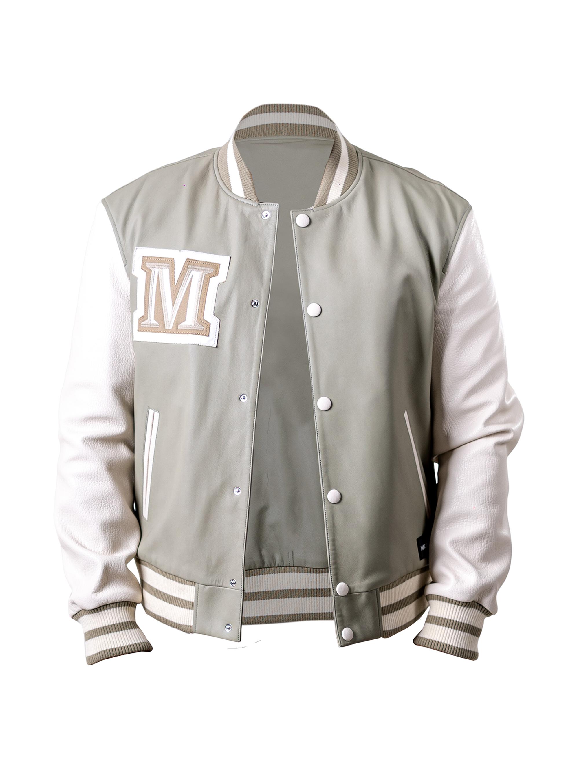 Maceoo Men's Ascension Leather Jacket - Green