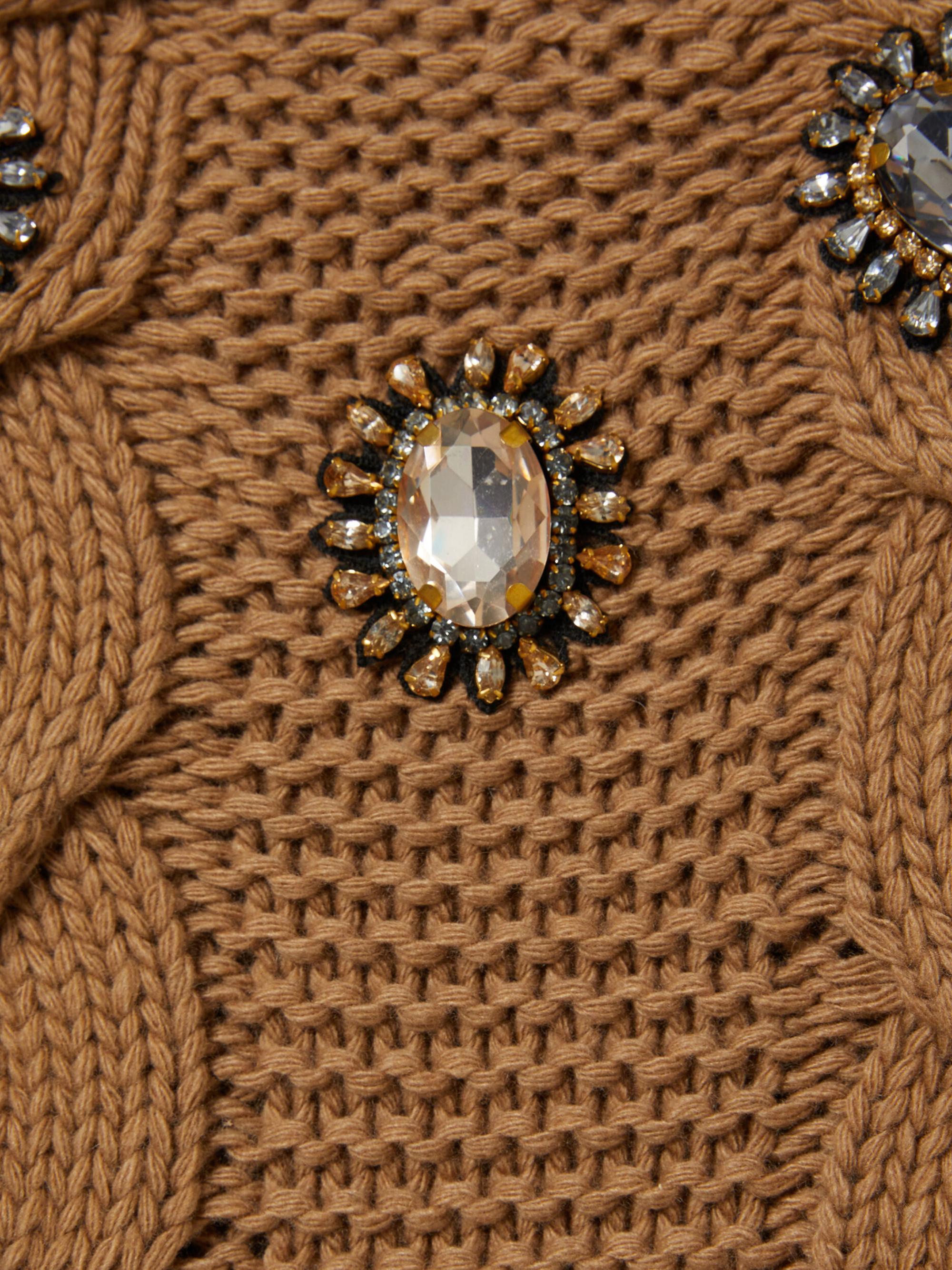 La DoubleJ Women's Portrait Sweater - Solid Brown | Thumbnail 4