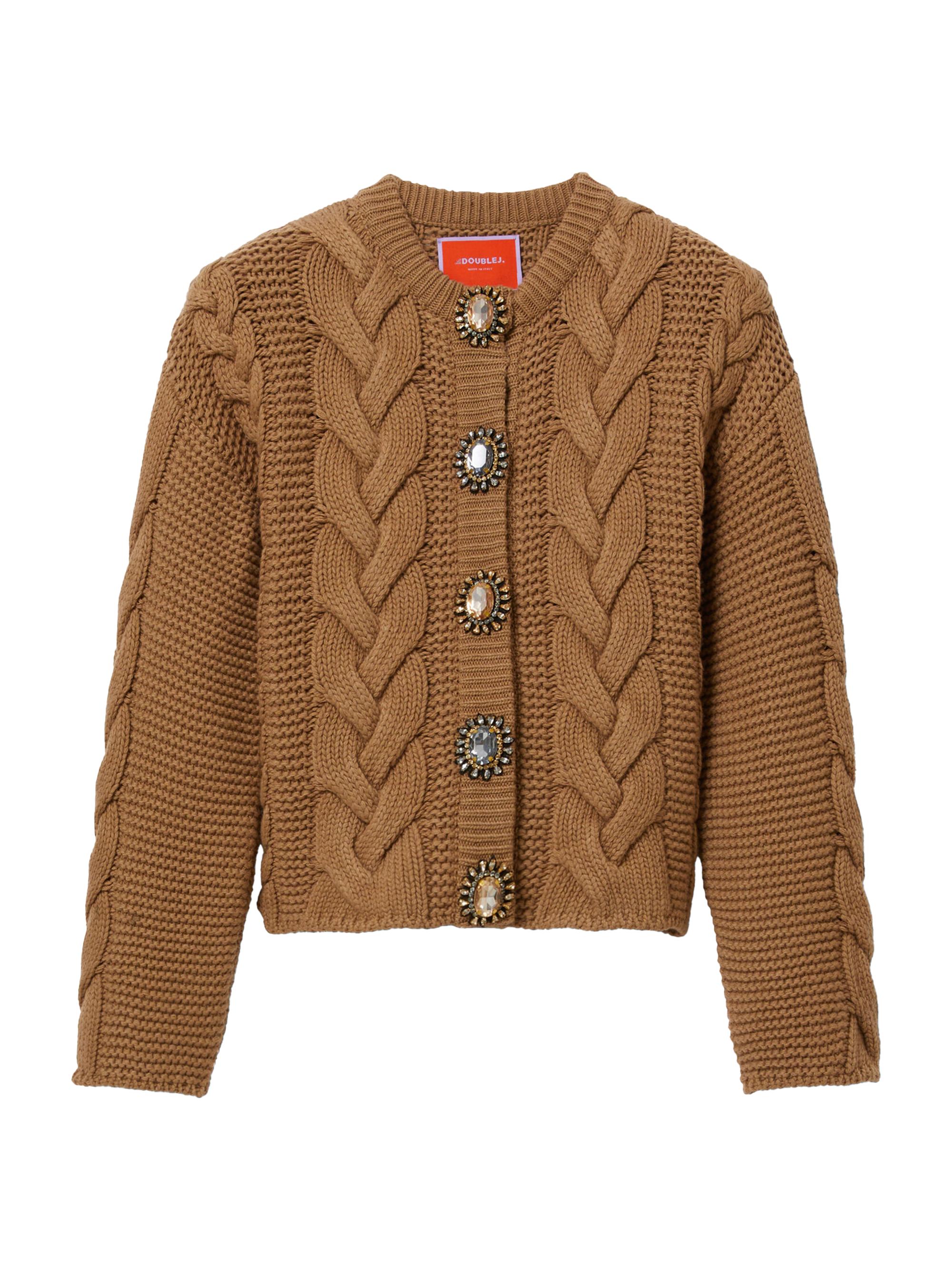 La DoubleJ Women's Portrait Cardigan - Solid Brown