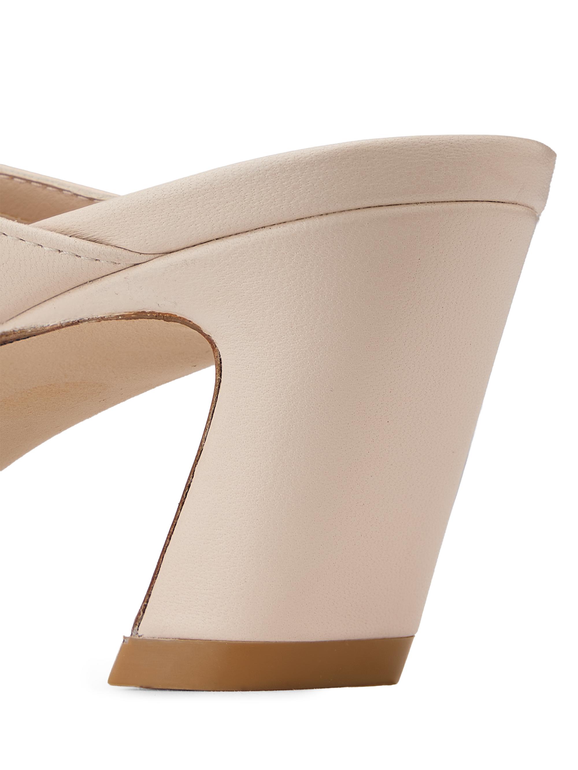 Stuart Weitzman Stassi 50MM Leather Mules | Saks Fifth Avenue