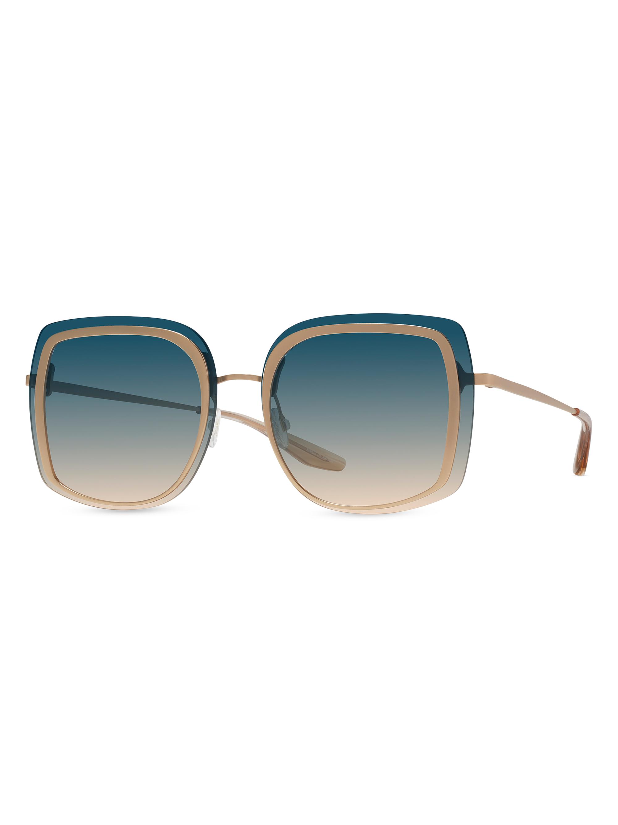 Barton Perreira Women's Halima 65MM Square Sunglasses - Gold Blue