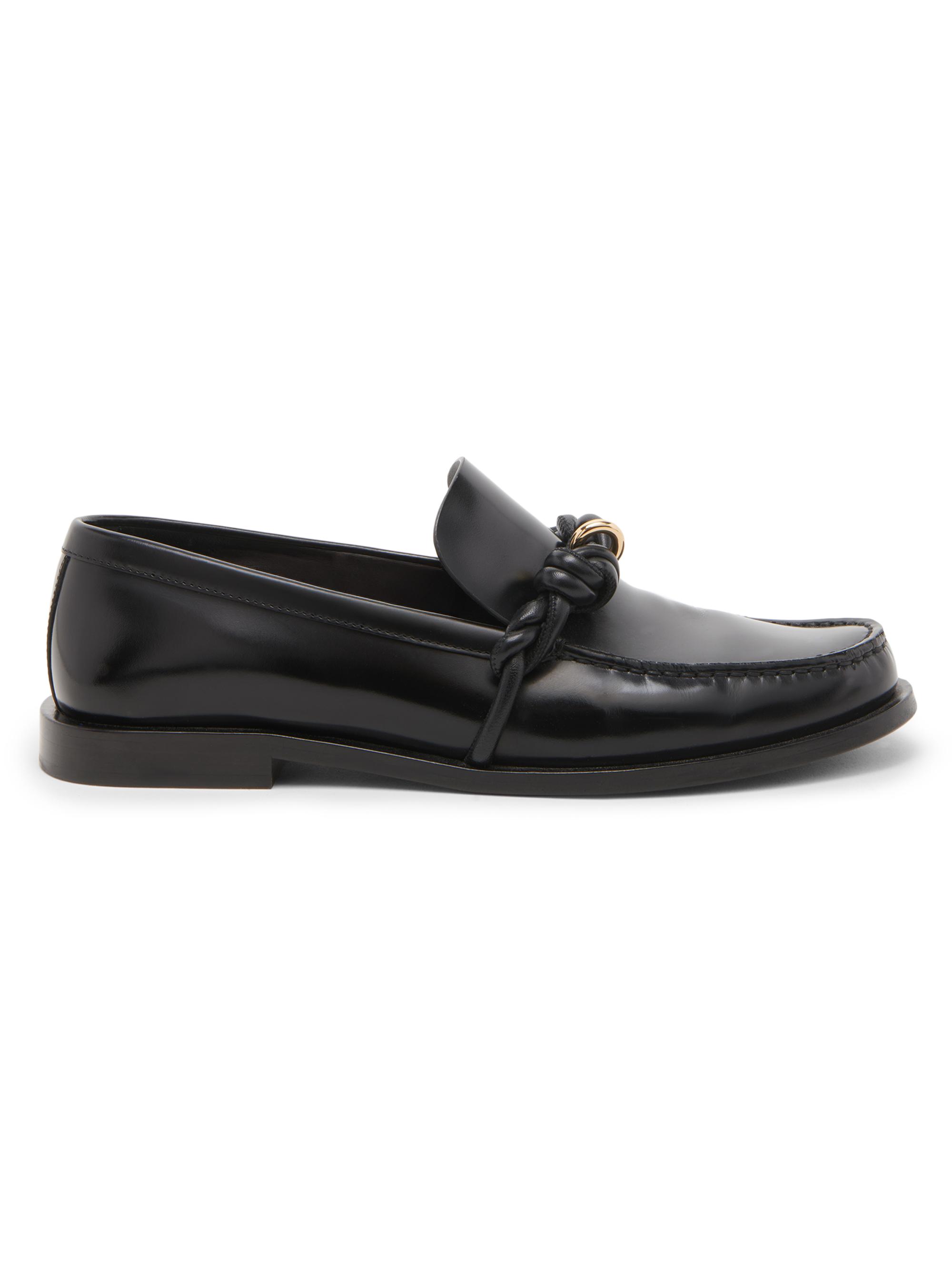 Church’s ×Jill Sander Black plain toe Jil Sander Leather Square-Toe Loafers | Saks Fifth Avenue