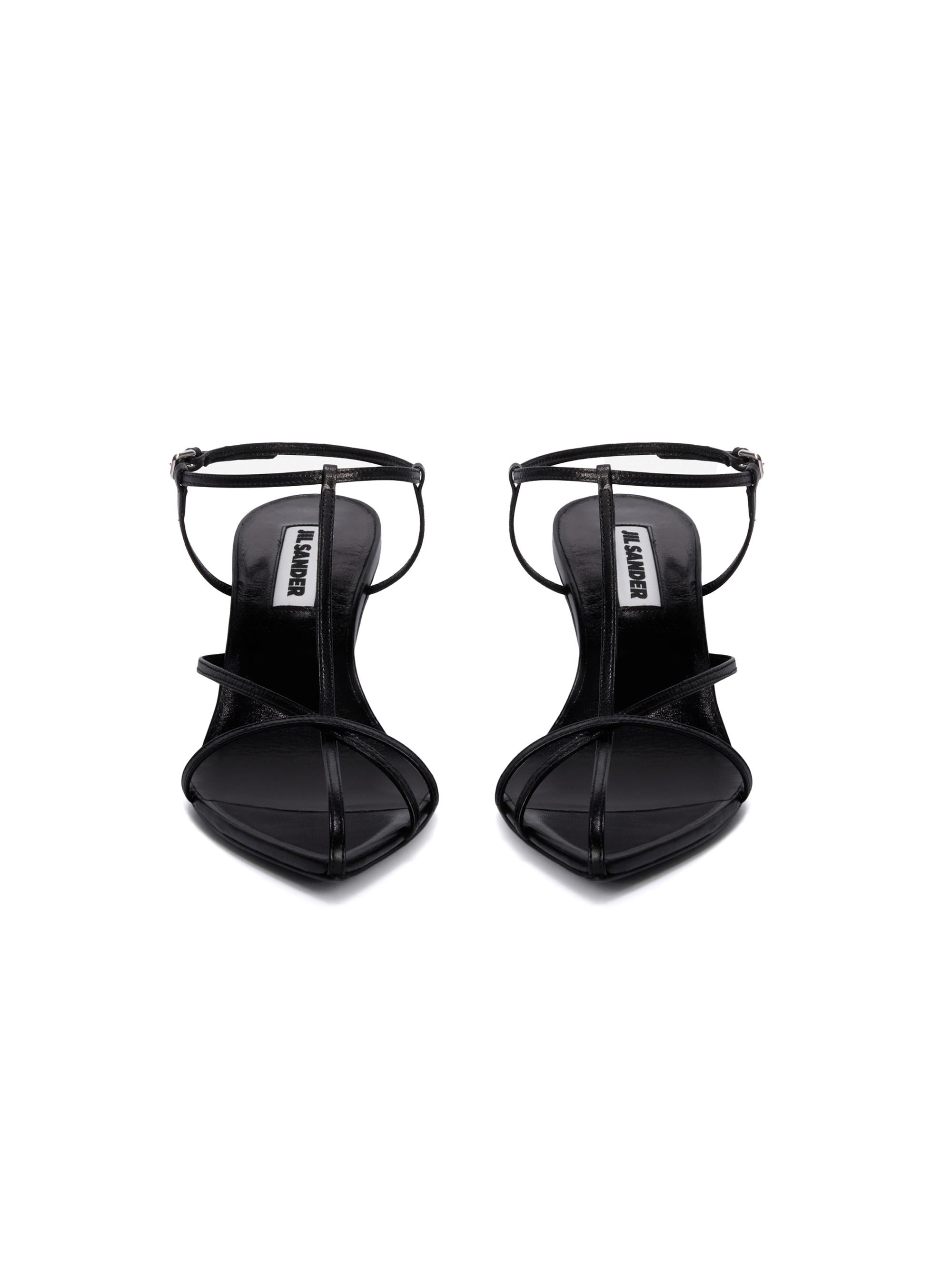 Jil Sander 65MM Leather Kitten-Heel Sandals | Saks Fifth Avenue