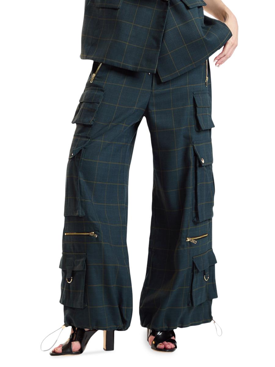 Cynthia Rowley Plaid Cargo Pants | Saks Fifth Avenue