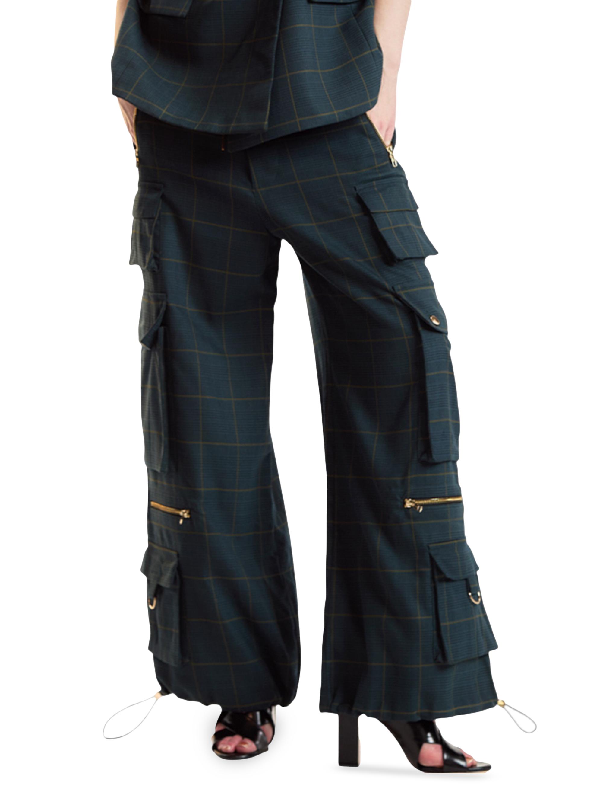 Cynthia Rowley Plaid Cargo Pants | Saks Fifth Avenue
